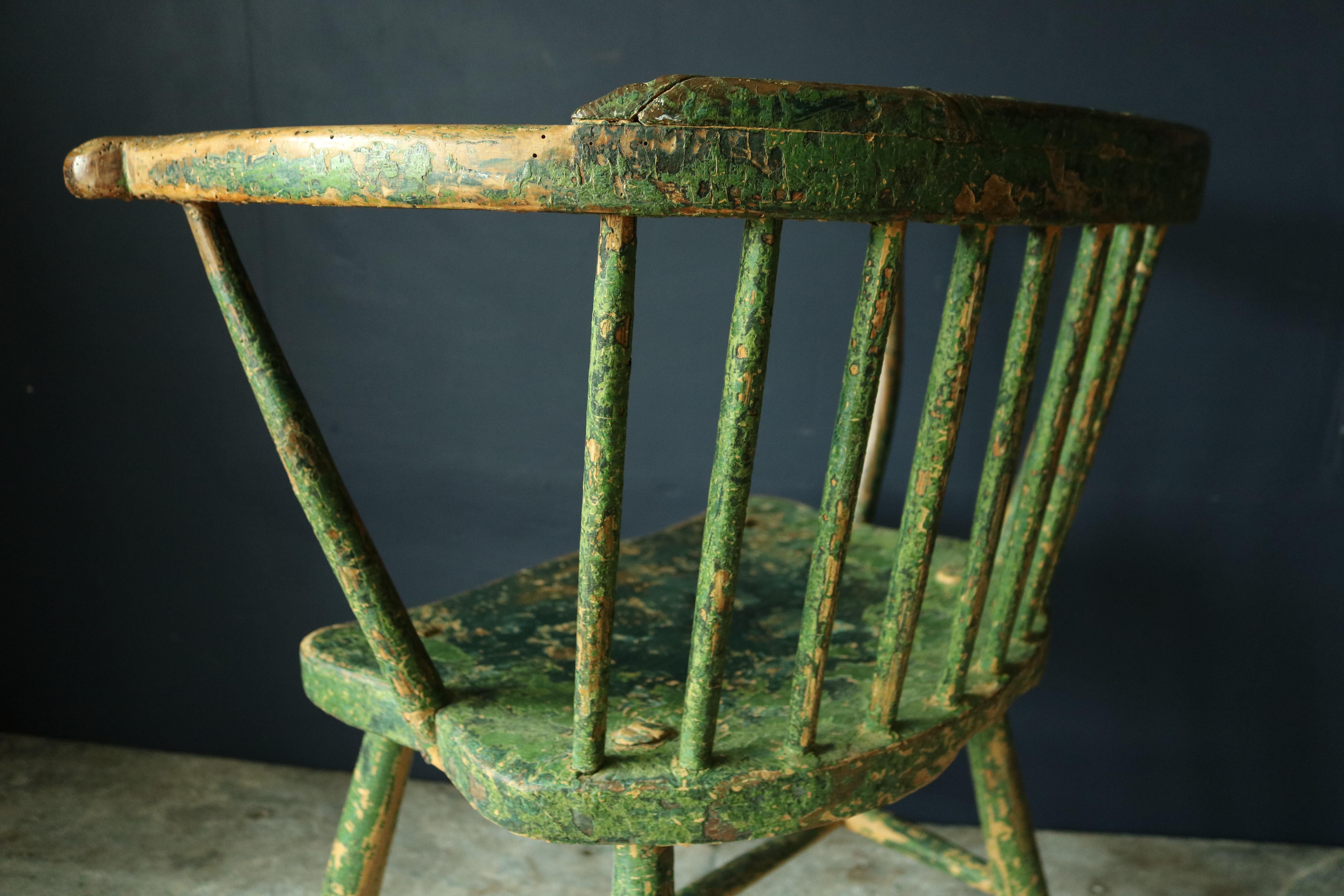 Primitive Early 19th Century Welsh Stick Chair In Distressed Condition In Gloucestershire, GB