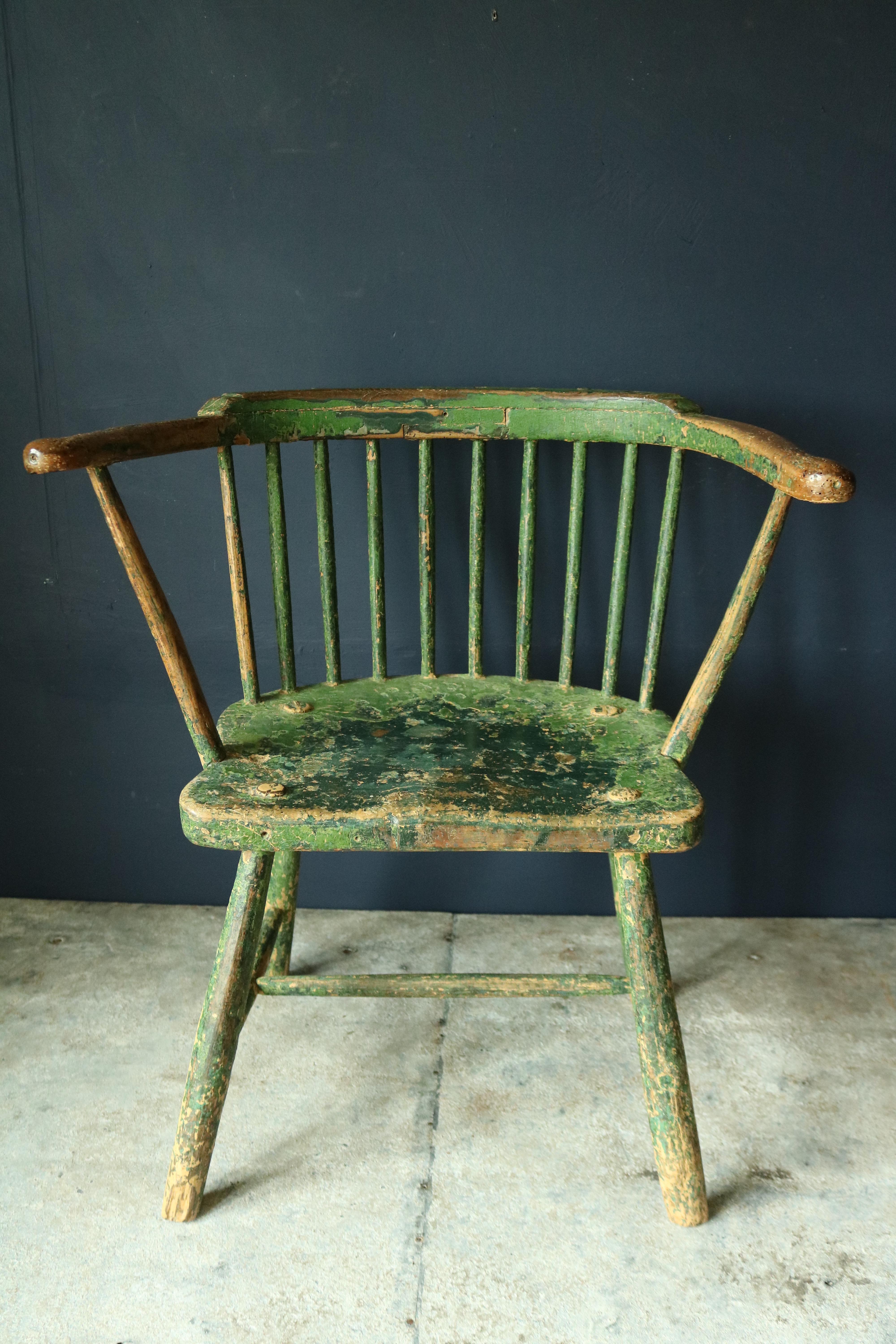 Primitive Early 19th Century Welsh Stick Chair 2