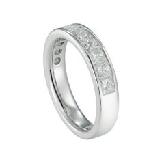 Princess-Cut Diamond Half Eternity Ring