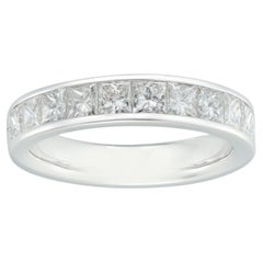 Princess-Cut Diamond Half Eternity Ring