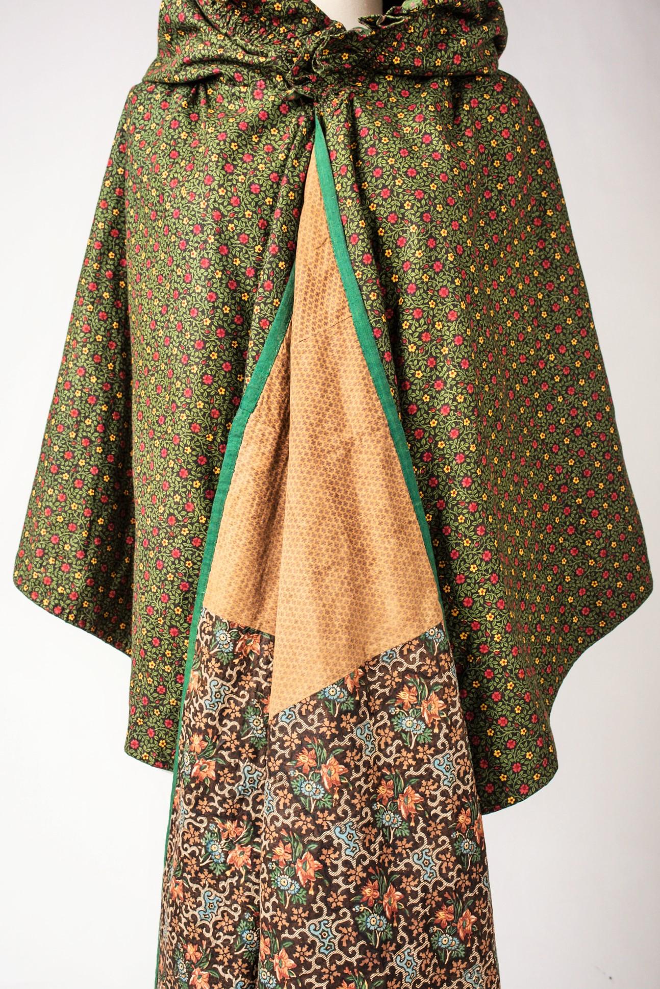 A Printed cotton Cloak- Provence Circa 1800 3