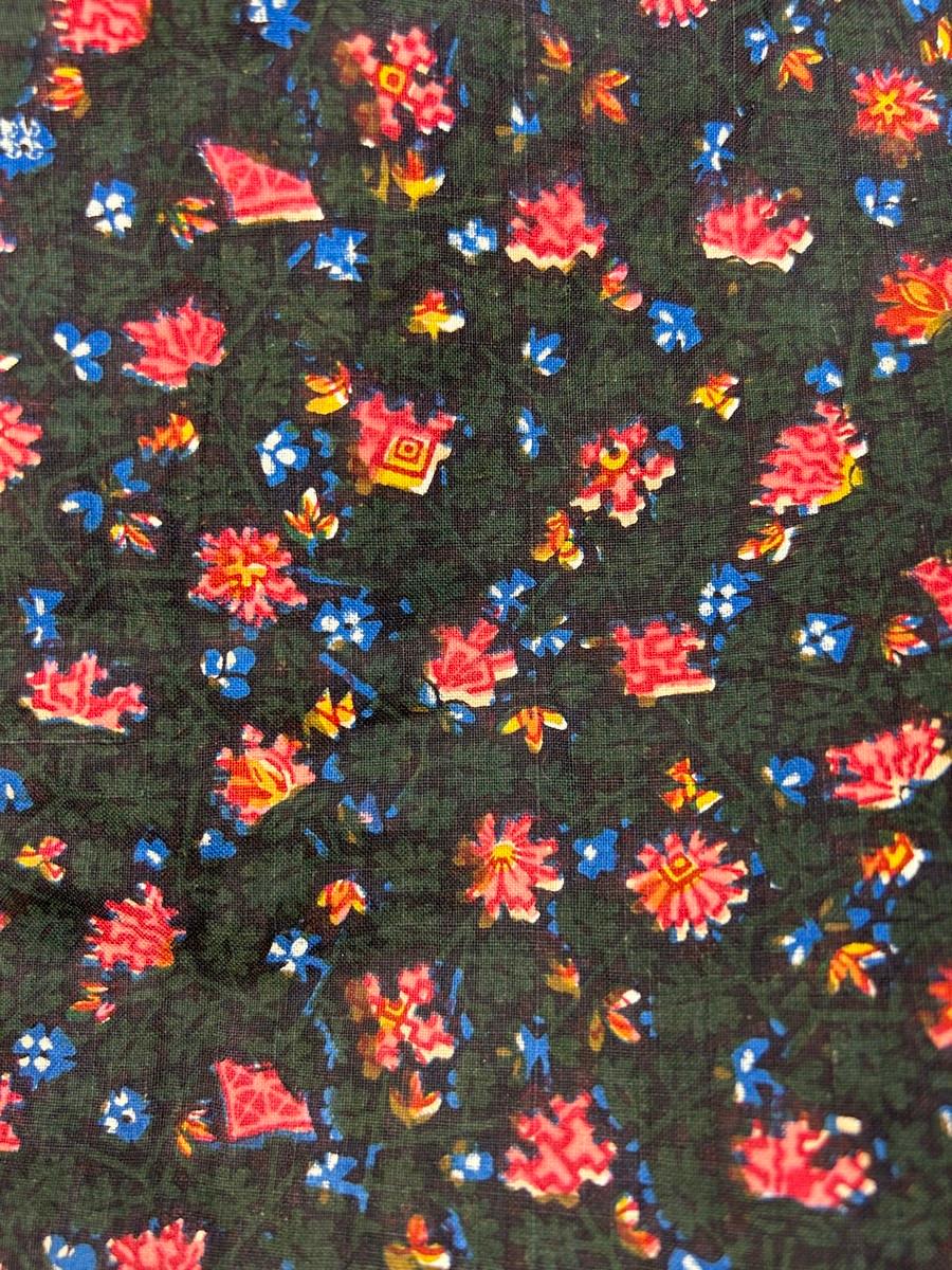 Un mantello in cotone stampato Visite - Provenza 1820-1850 circa in vendita 8