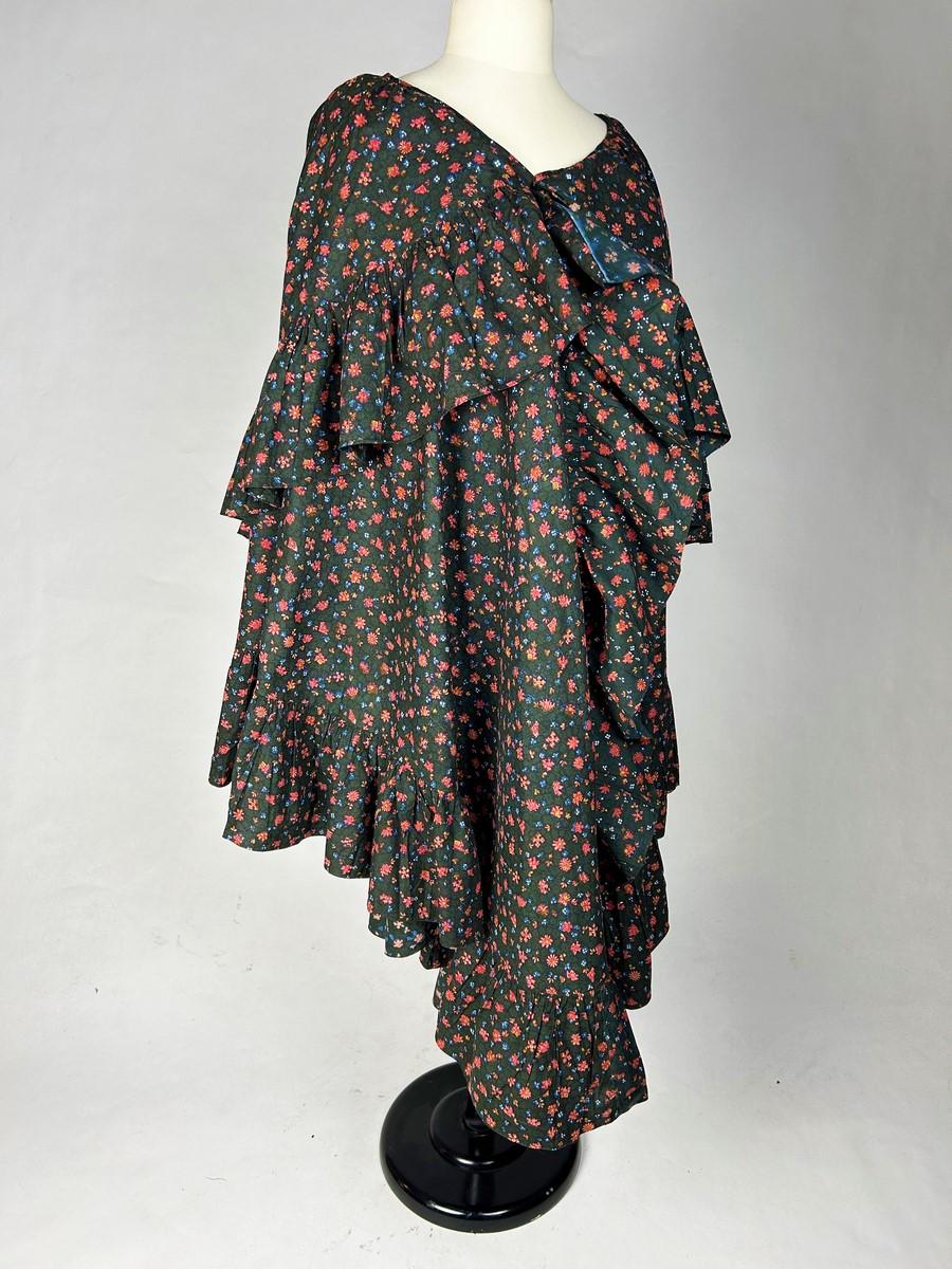 Un mantello in cotone stampato Visite - Provenza 1820-1850 circa In condizioni buone in vendita a Toulon, FR