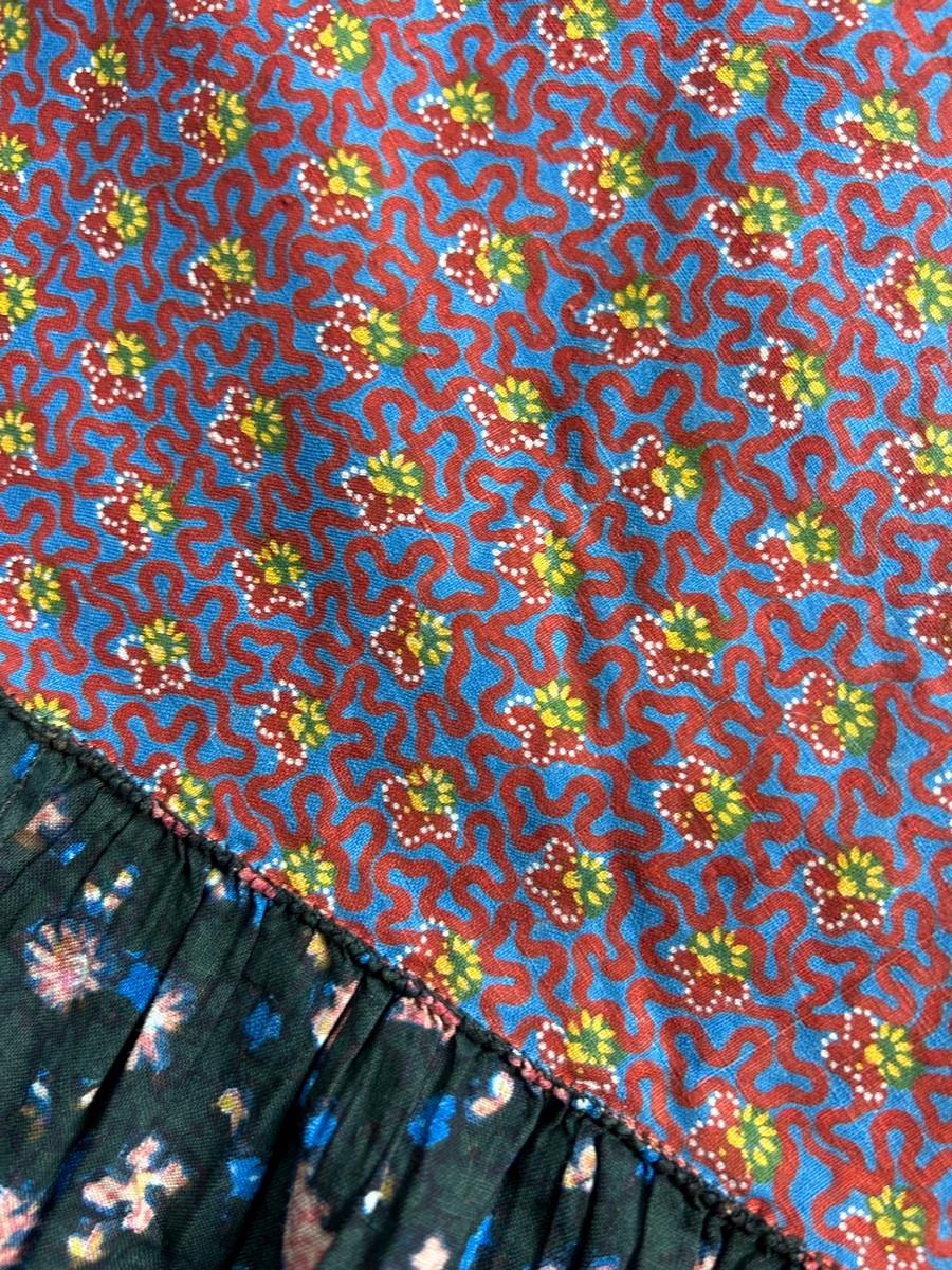 Donna Un mantello in cotone stampato Visite - Provenza 1820-1850 circa in vendita