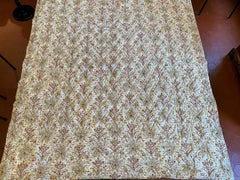 A Printed Cotton French Quilt Romantic Period - Provence Circa 1830