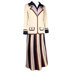 A printed jersey dress by Roberta di Camerino - Italy Circa 1975