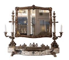 Vintage A Prussian Dressing Table Vanity Set, Circa 1850