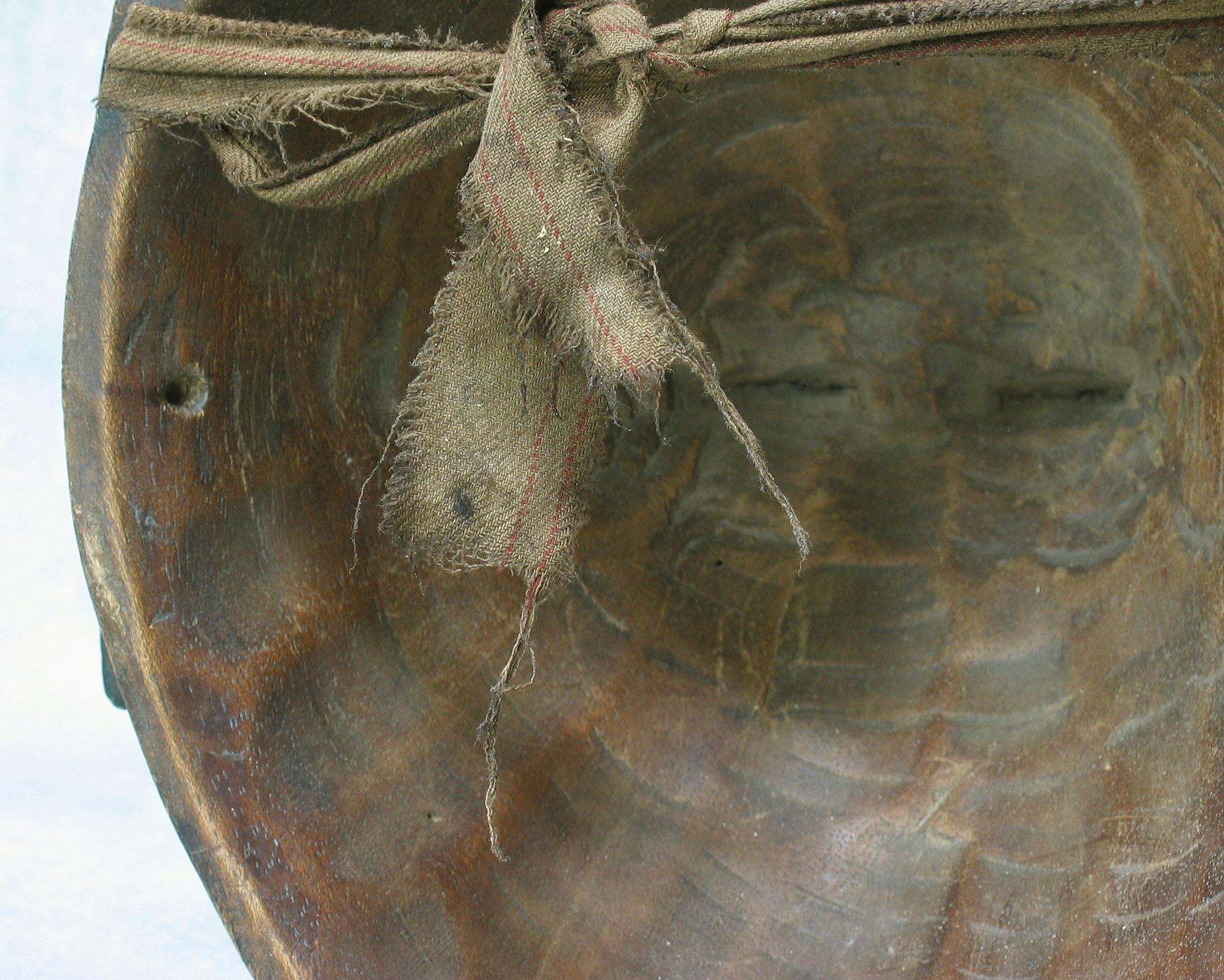 Punu Mask Gabon 20th Century with Decorative African Statue 20th Century 1