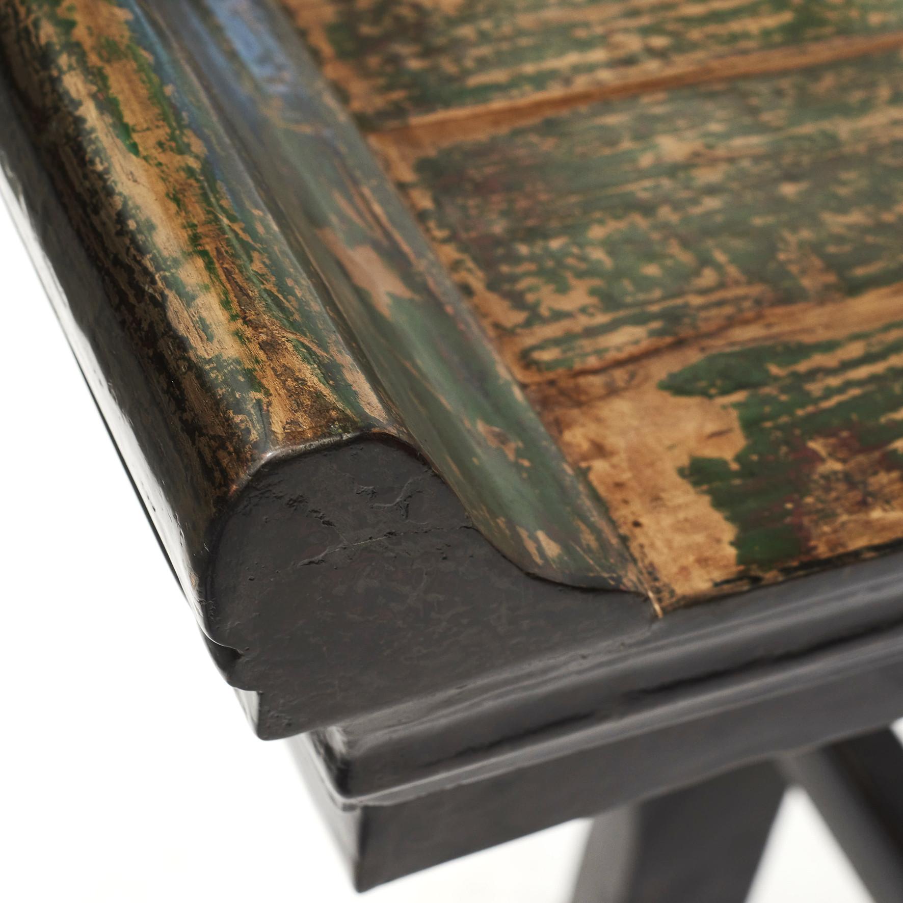 Table console en laque noire et verte, Shandong, 1830-1840 en vente 5