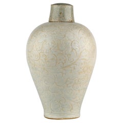 Ein Qingbai geschnitztes Meiping-Porzellan, Song Dynasty