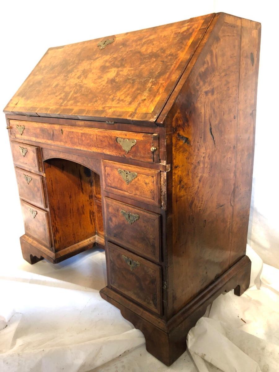 Quality 18th Century Walnut Bureau 7