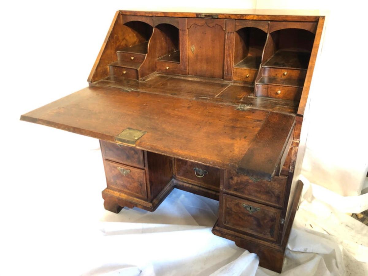 Quality 18th Century Walnut Bureau 6