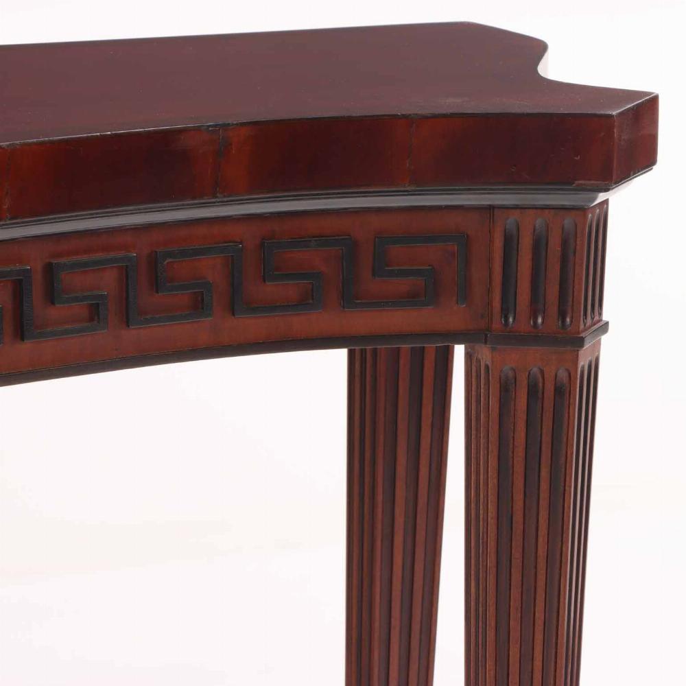 American A Quality Georgian style mahogany console table, C. 1950. Branded Stanford. For Sale