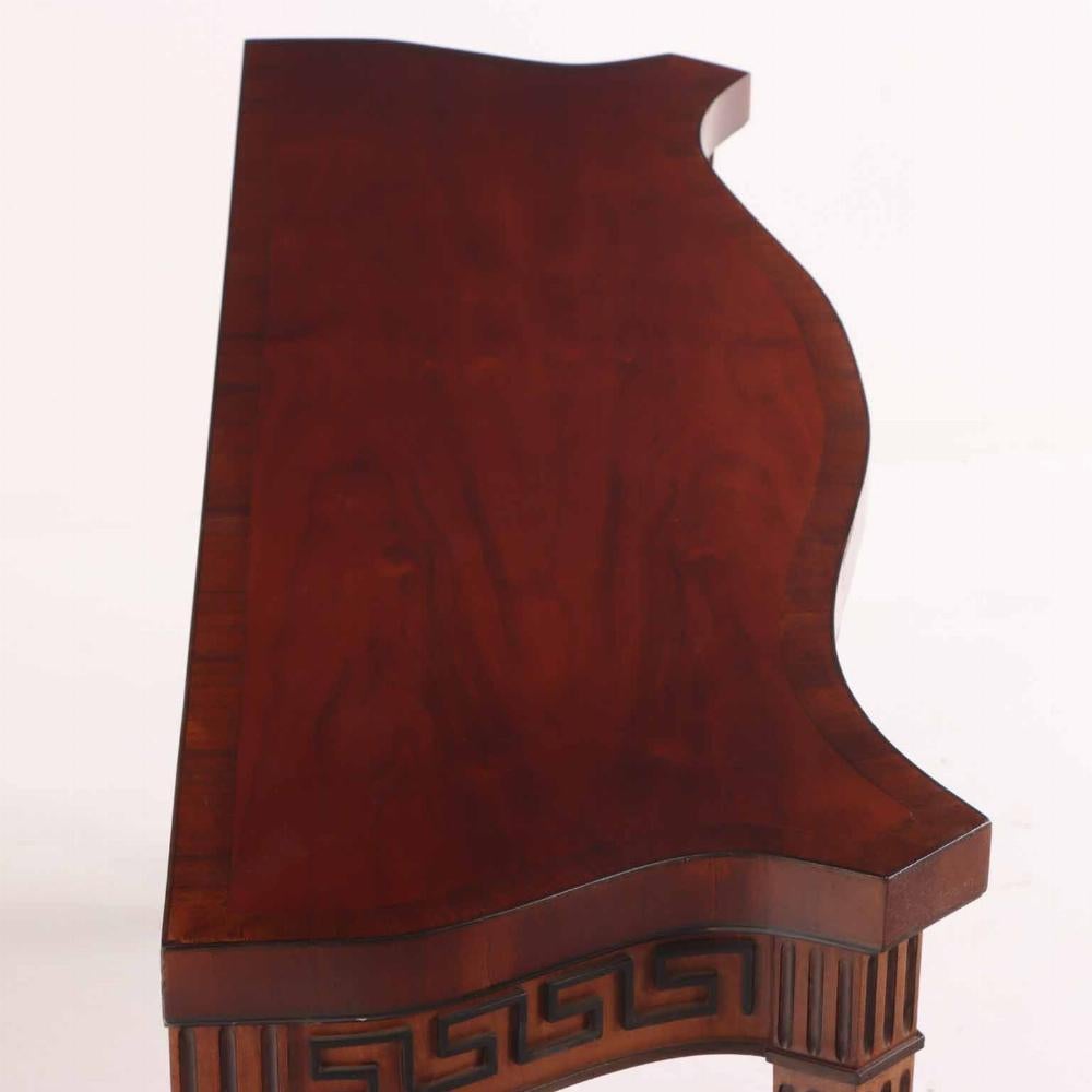 A Quality Georgian style mahogany console table, C. 1950. Branded Stanford. For Sale 1