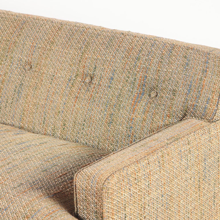 Quality MidCentury Henredon Two Cushions Upholstered Sofa, Mid 20th C