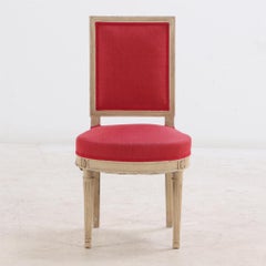 A quality set of 6 French Louis XVI style dining chairs, C 1920.