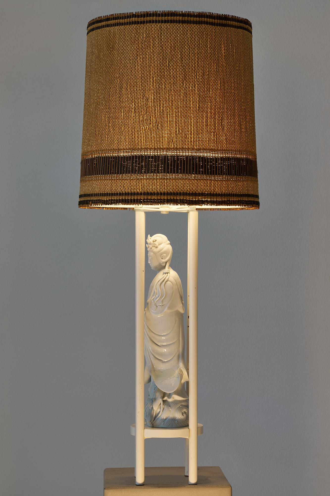 American A Quan Yin Armature Lamp by William Haines