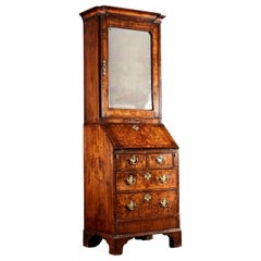 Queen Anne Bureau Bookcase of Narrow Proportions