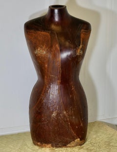 A Quirky Retro Faux Wooden Mannequin