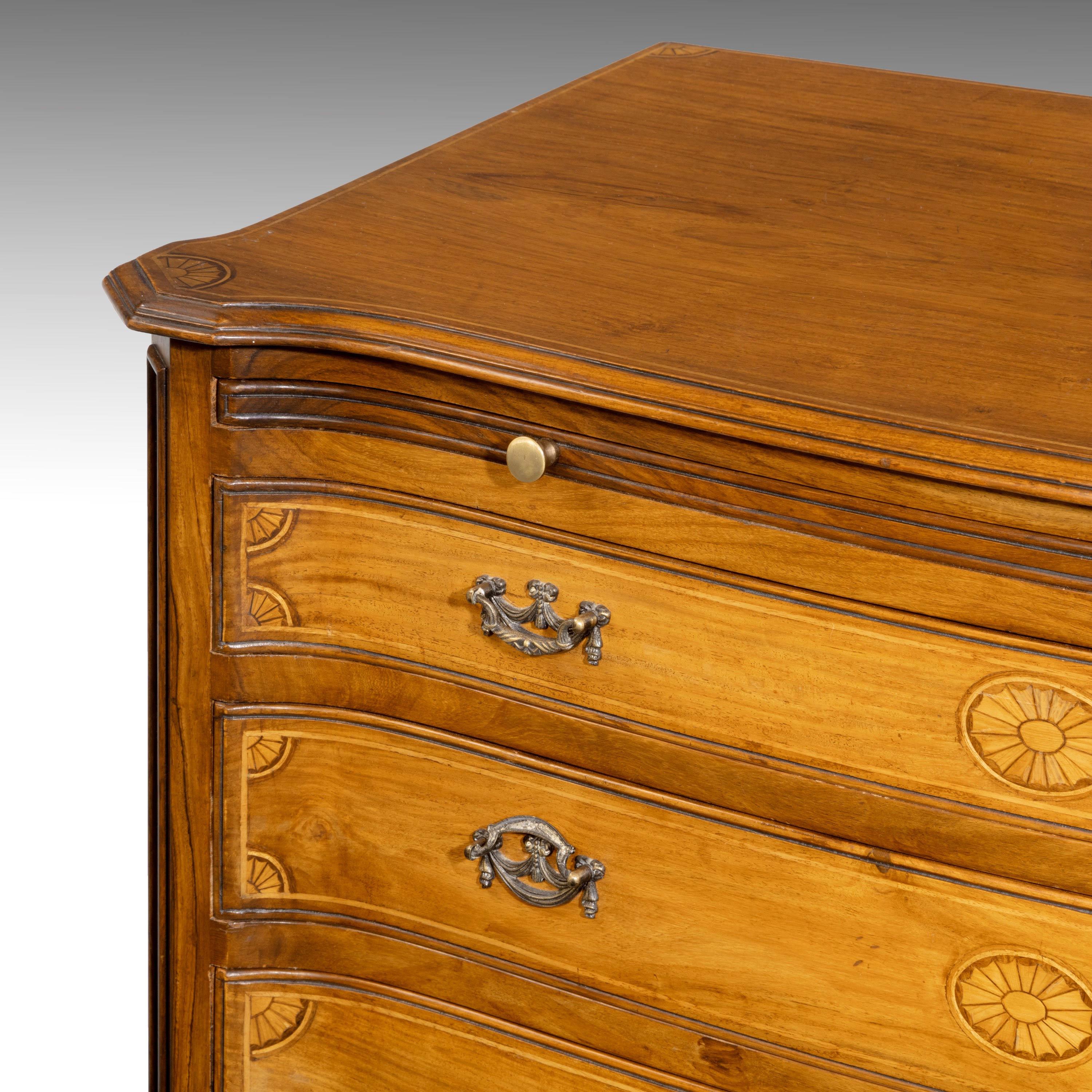 Quite Exceptional Early 20th Century Serpentine Fronted Mahogany Commode 9