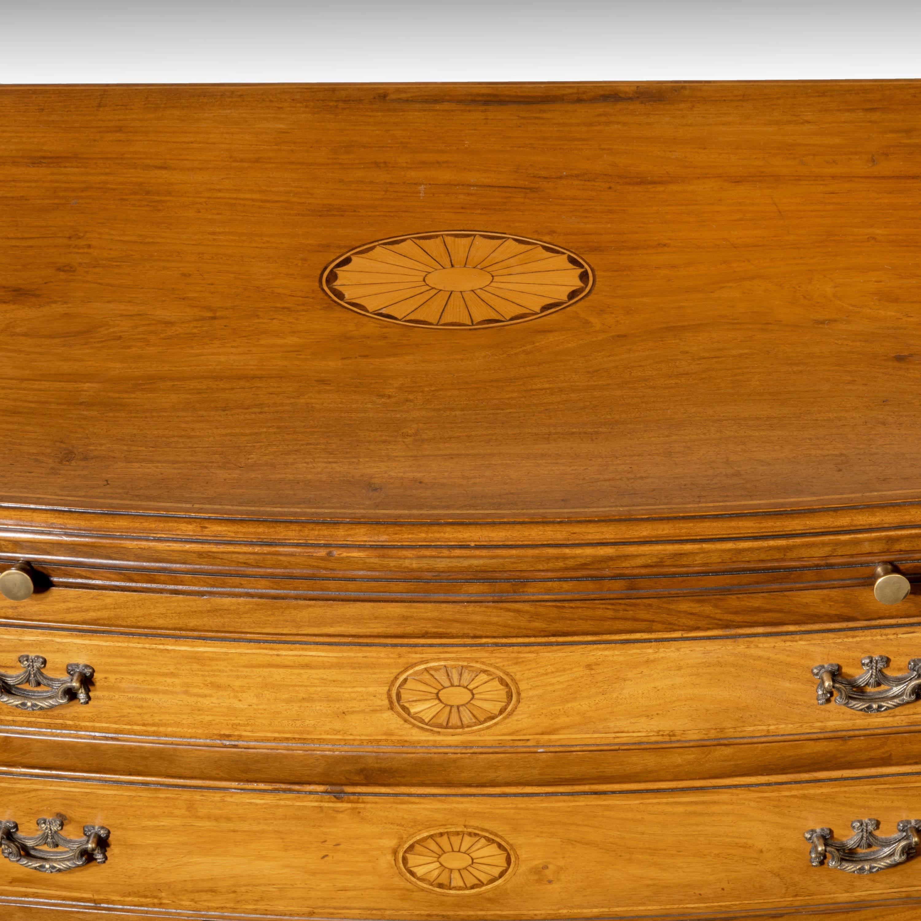 Quite Exceptional Early 20th Century Serpentine Fronted Mahogany Commode 2