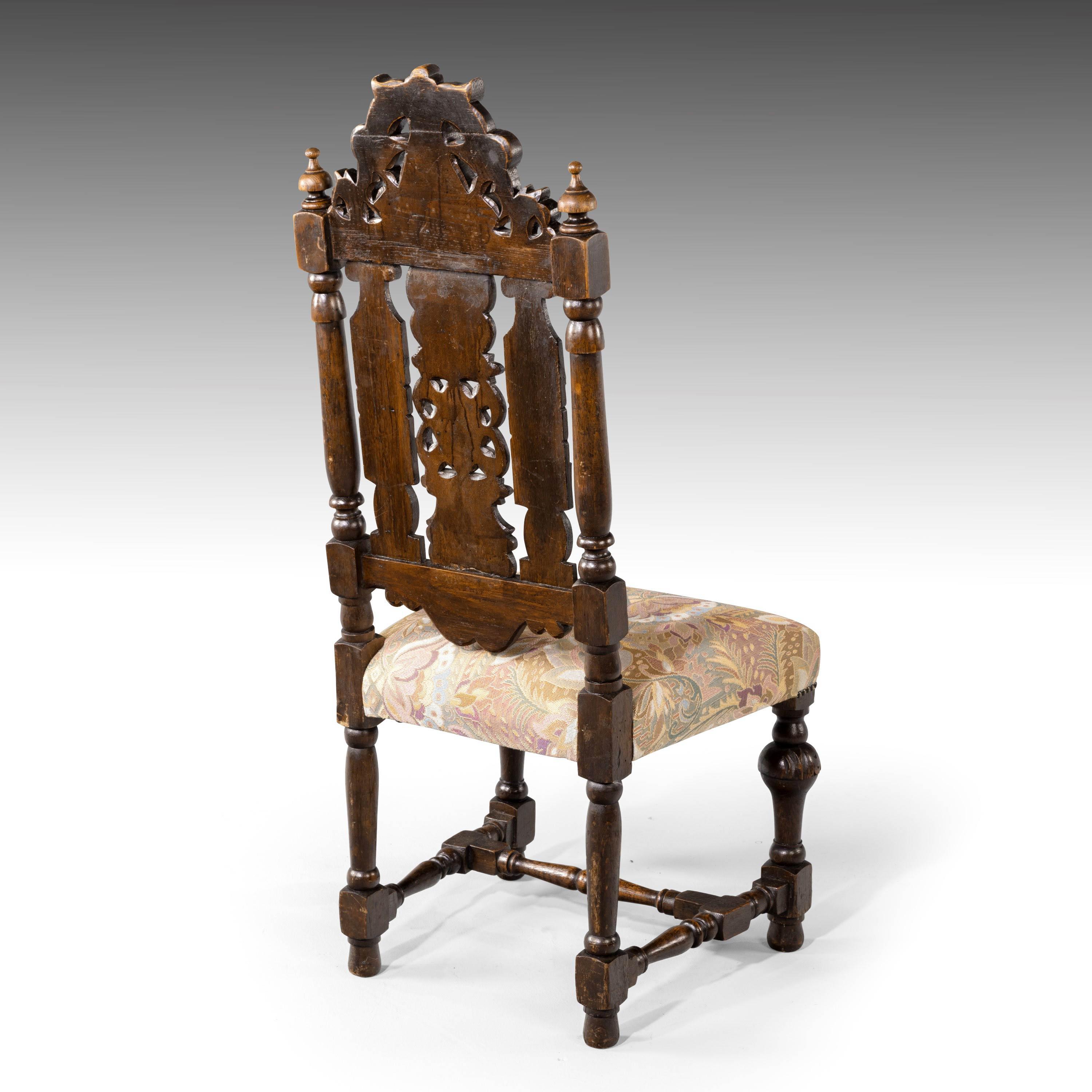 Quite Exceptional Set of 6 '4+2' 17th Century Style Oak Chairs 3