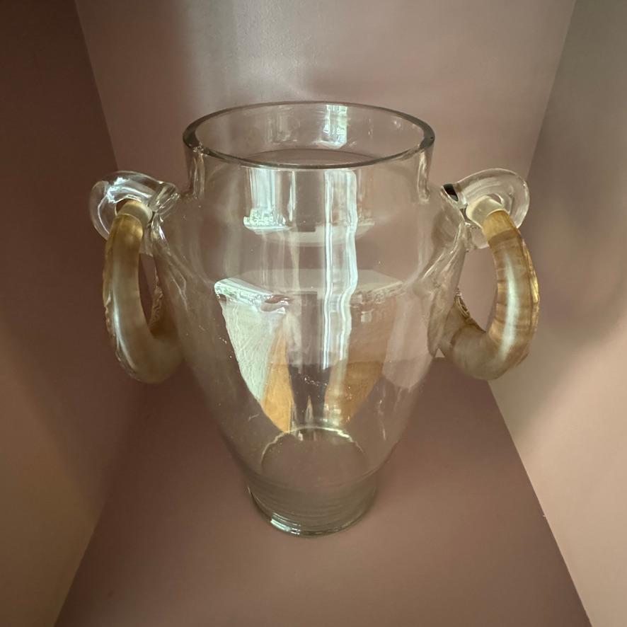 A R&R ART  Vaso di vetro Deco 2 Lezards in vendita 3