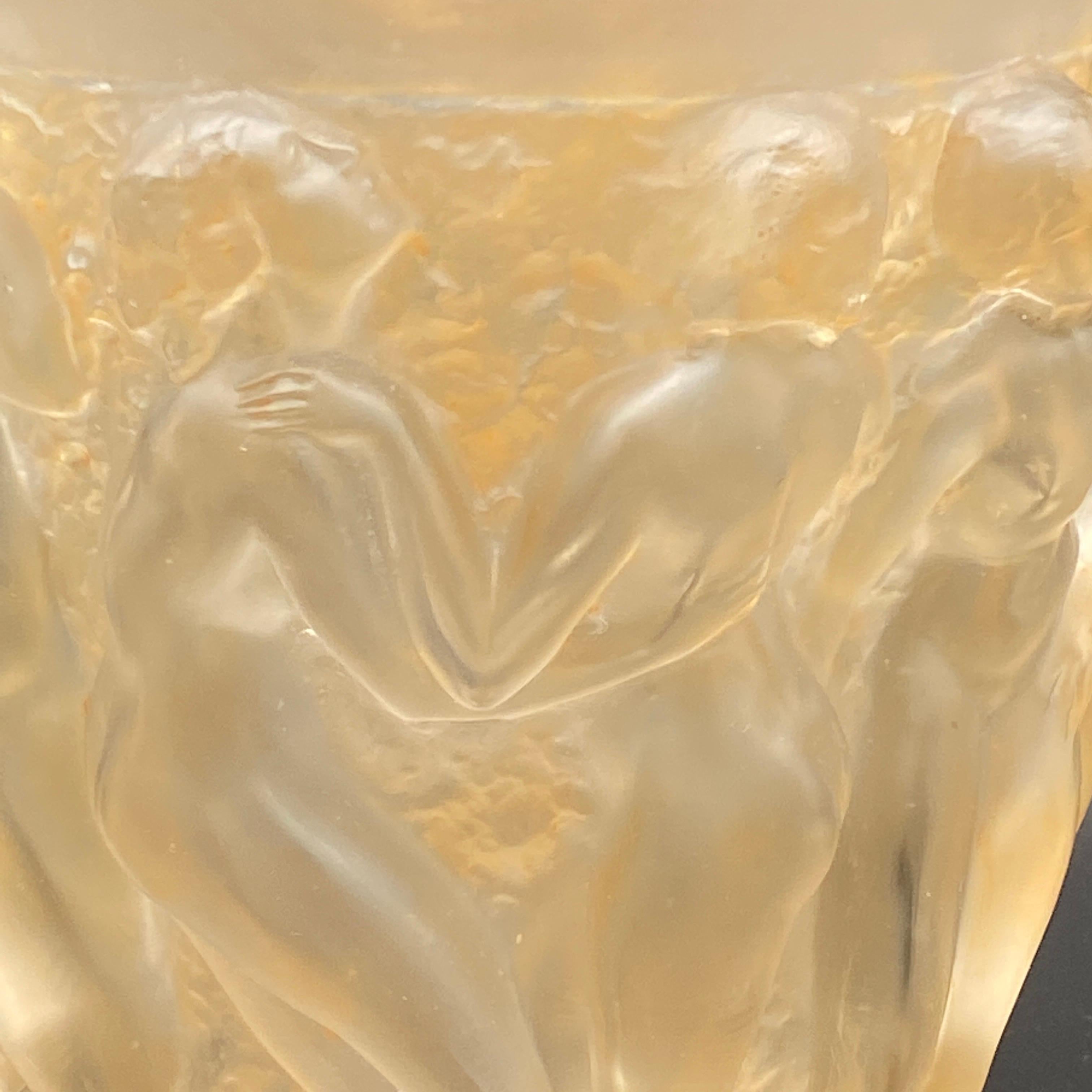 R. Lalique Bacchantes-Vase im Angebot 1
