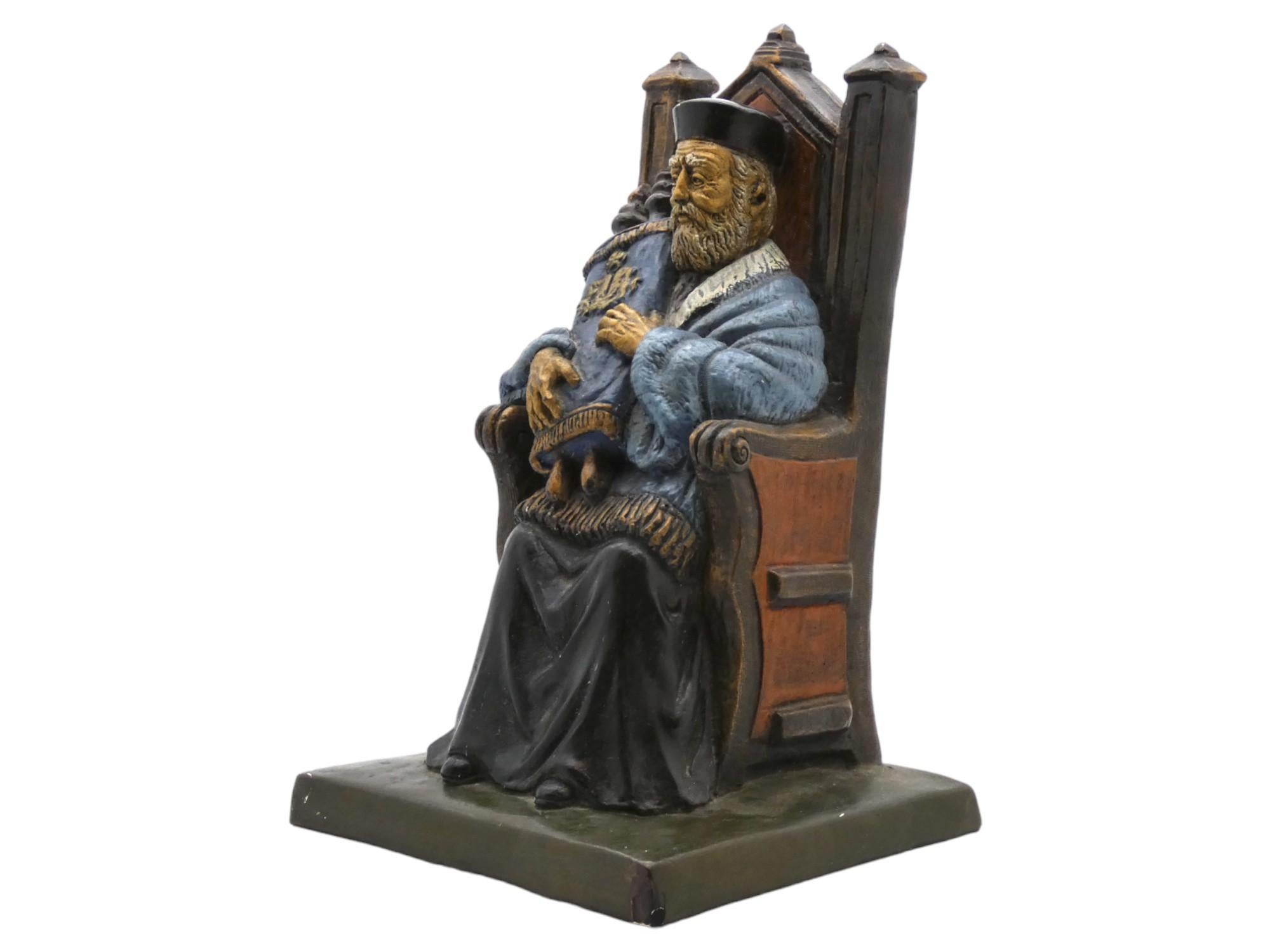 American A Rabbi With Torah Sculpture, Mid 20th Century