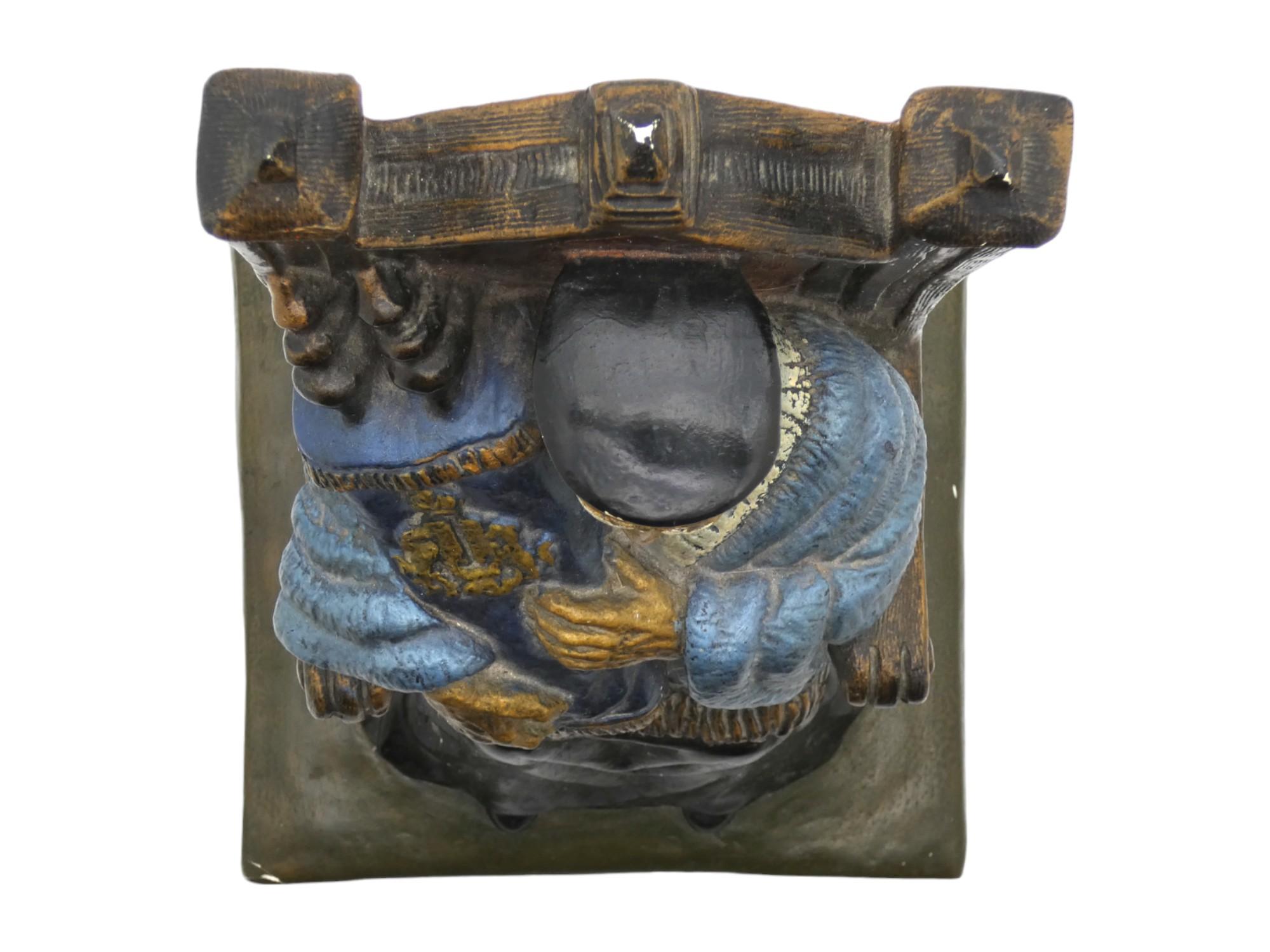 Plaster A Rabbi With Torah Sculpture, Mid 20th Century