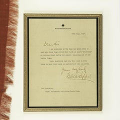 A racing flag from the Royal Sailing Yacht Britannia, circa 1936