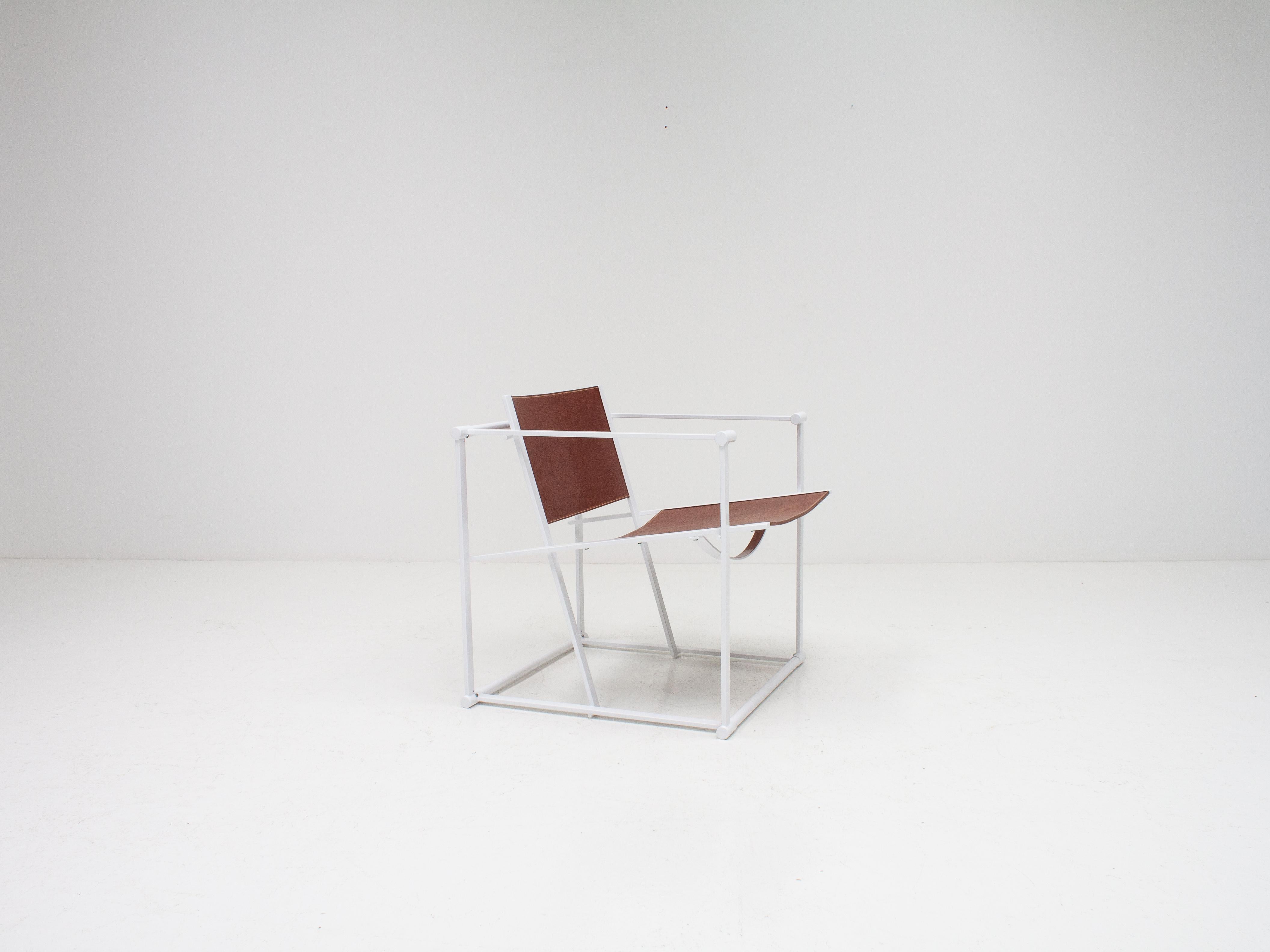 Radboud Van Beekum FM62 Steel & Leather Chair for Pastoe, 1980s 4