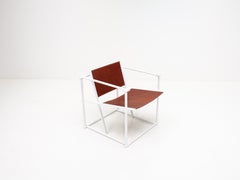 Radboud Van Beekum FM62 Steel & Leather Chair for Pastoe, 1980s