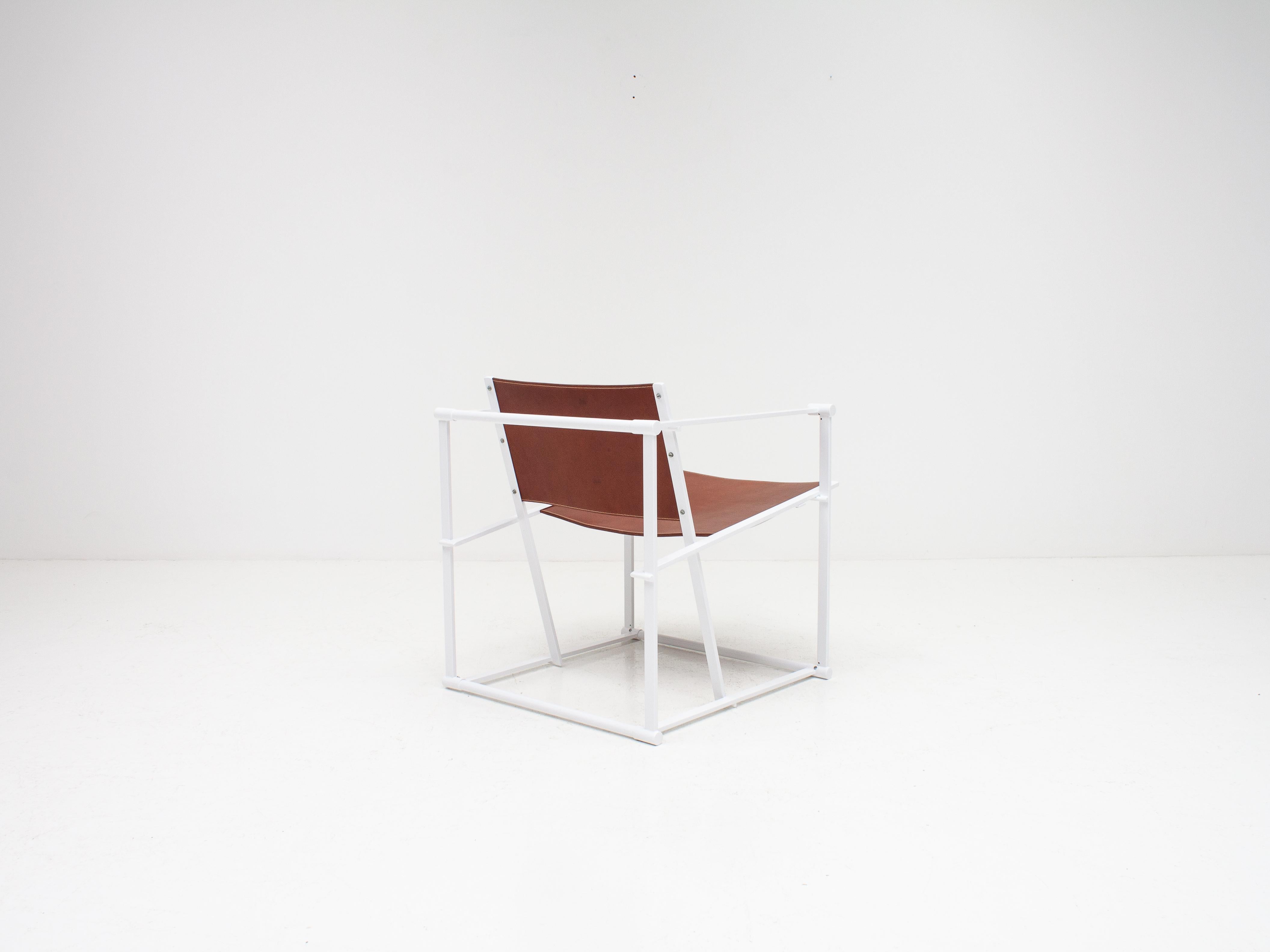 Radboud Van Beekum FM62 Steel & Leather Chair for Pastoe, 1980s 2