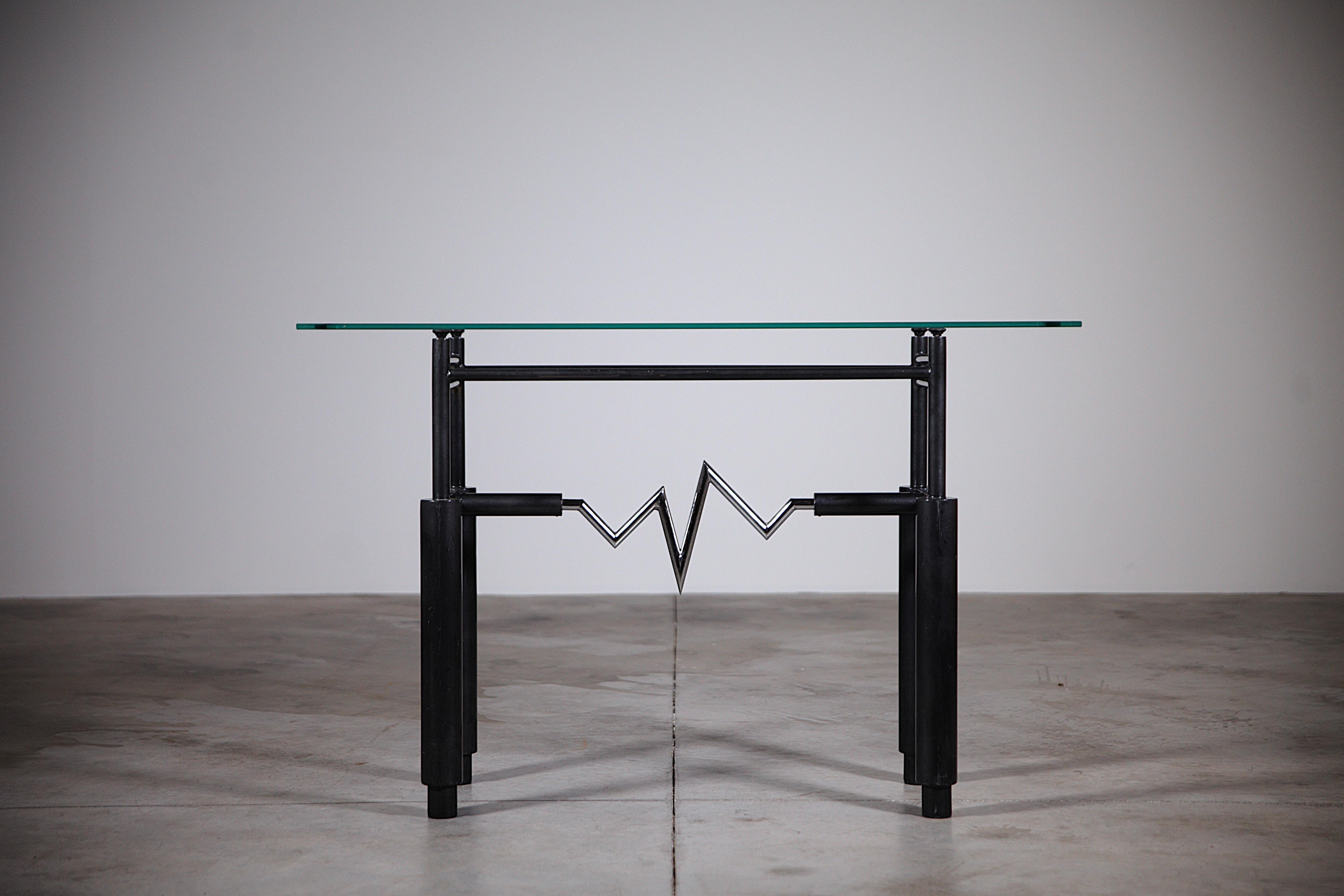 French A Radical Console by Leopold Gest France 1980s For Sale