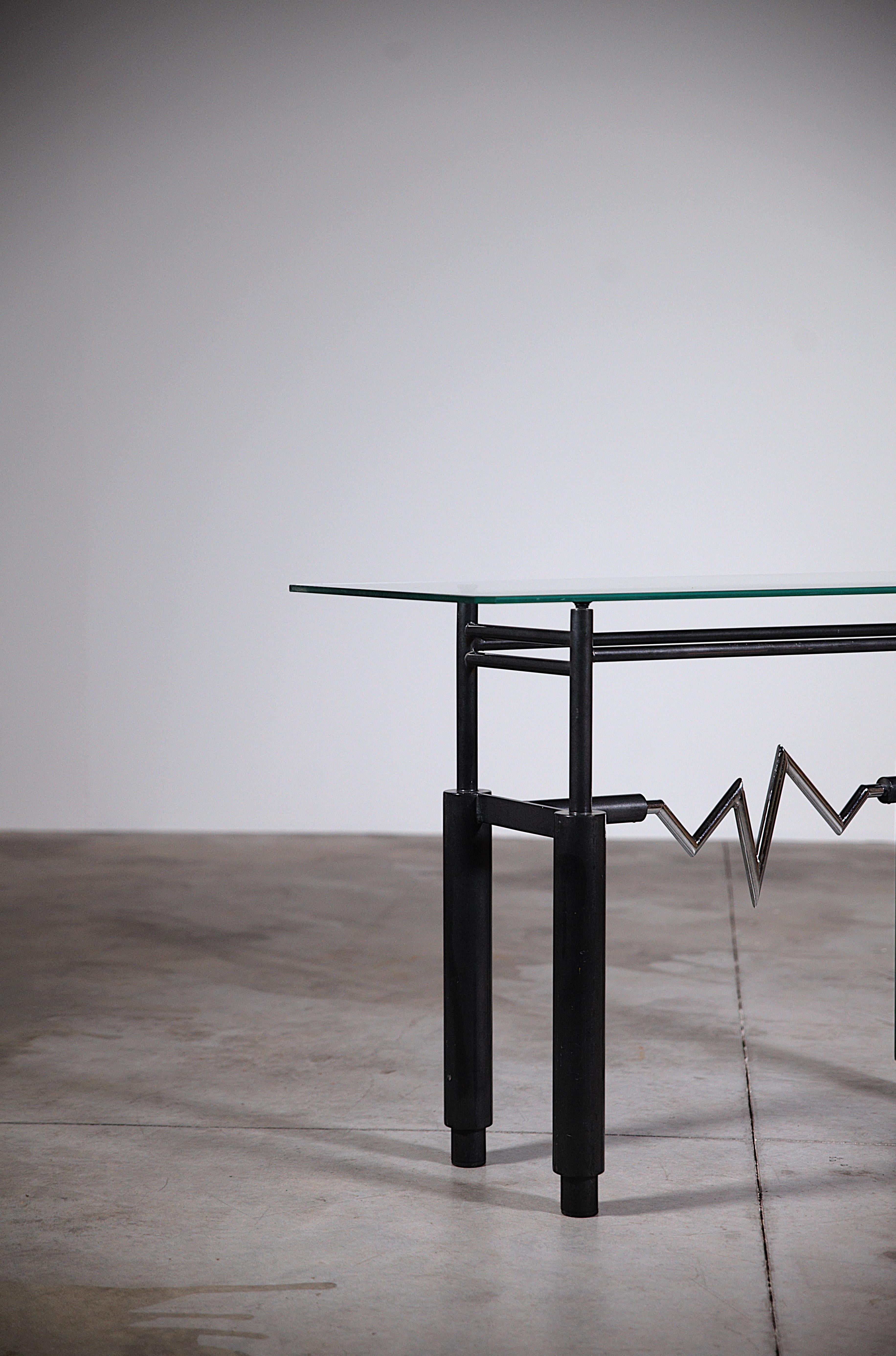 A Radical Console by Leopold Gest France 1980s For Sale 2