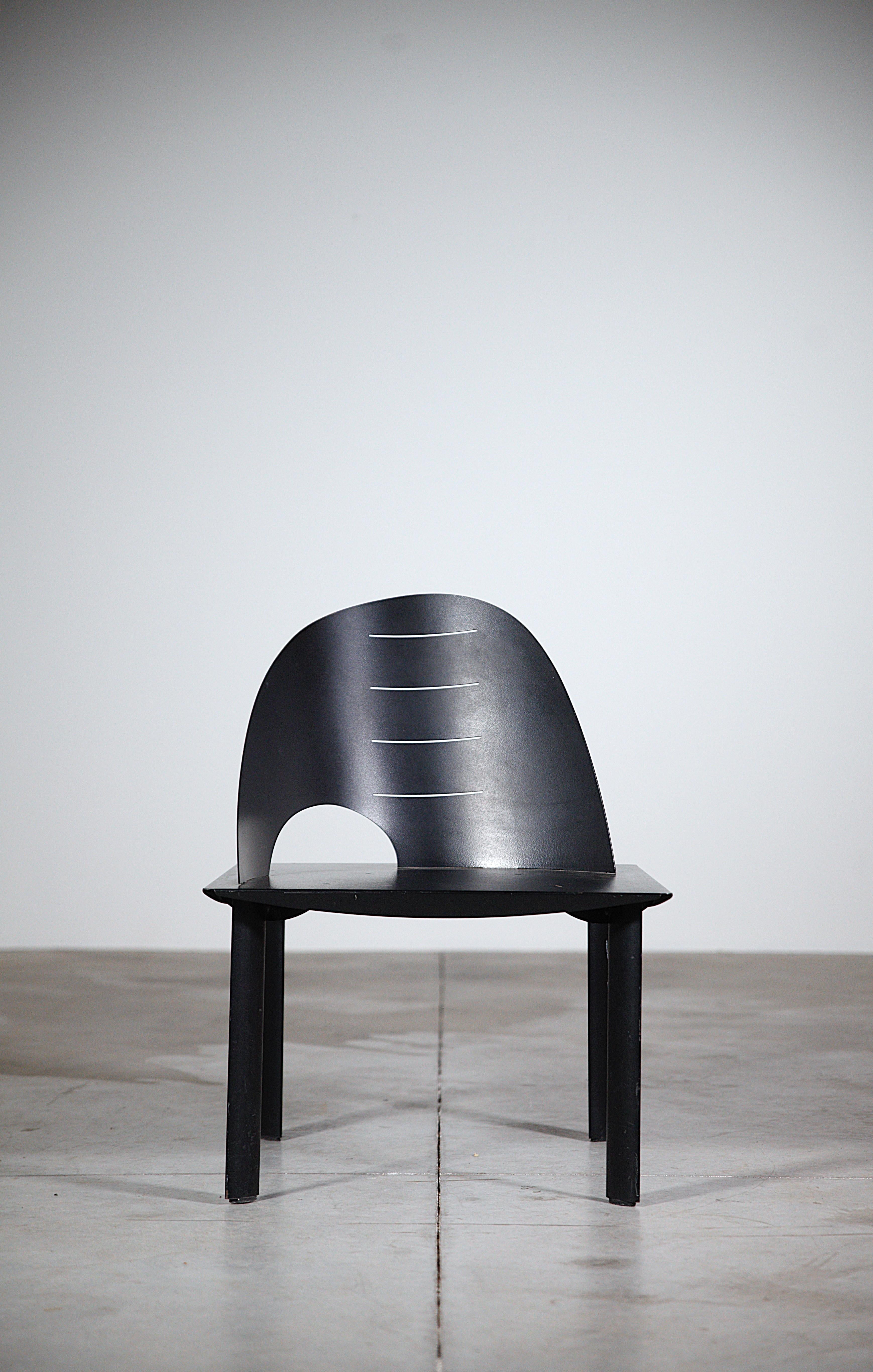 Silla de salón radical de Patrice Bonneau Francia Años 80 en venta 4