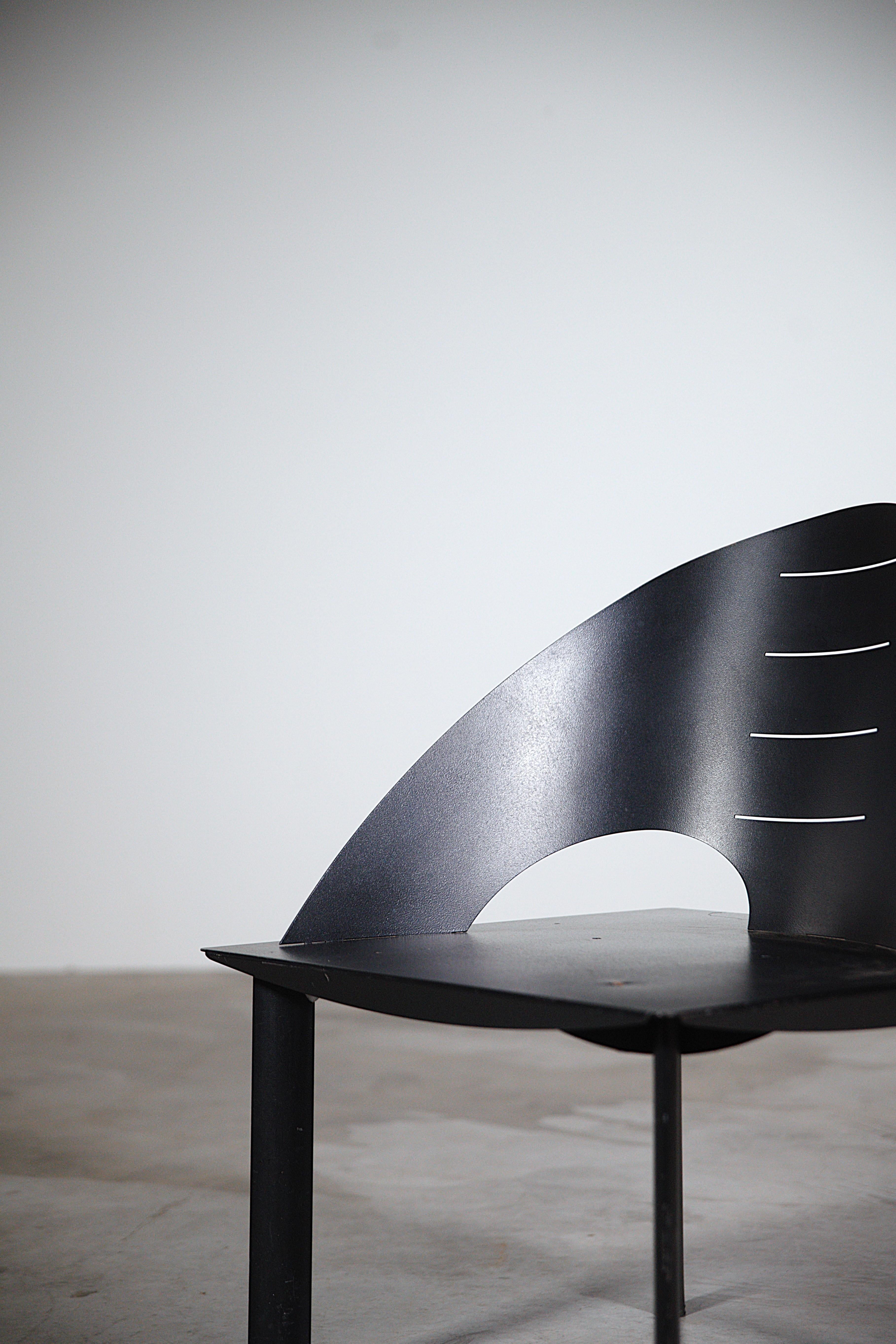 Silla de salón radical de Patrice Bonneau Francia Años 80 Francés en venta