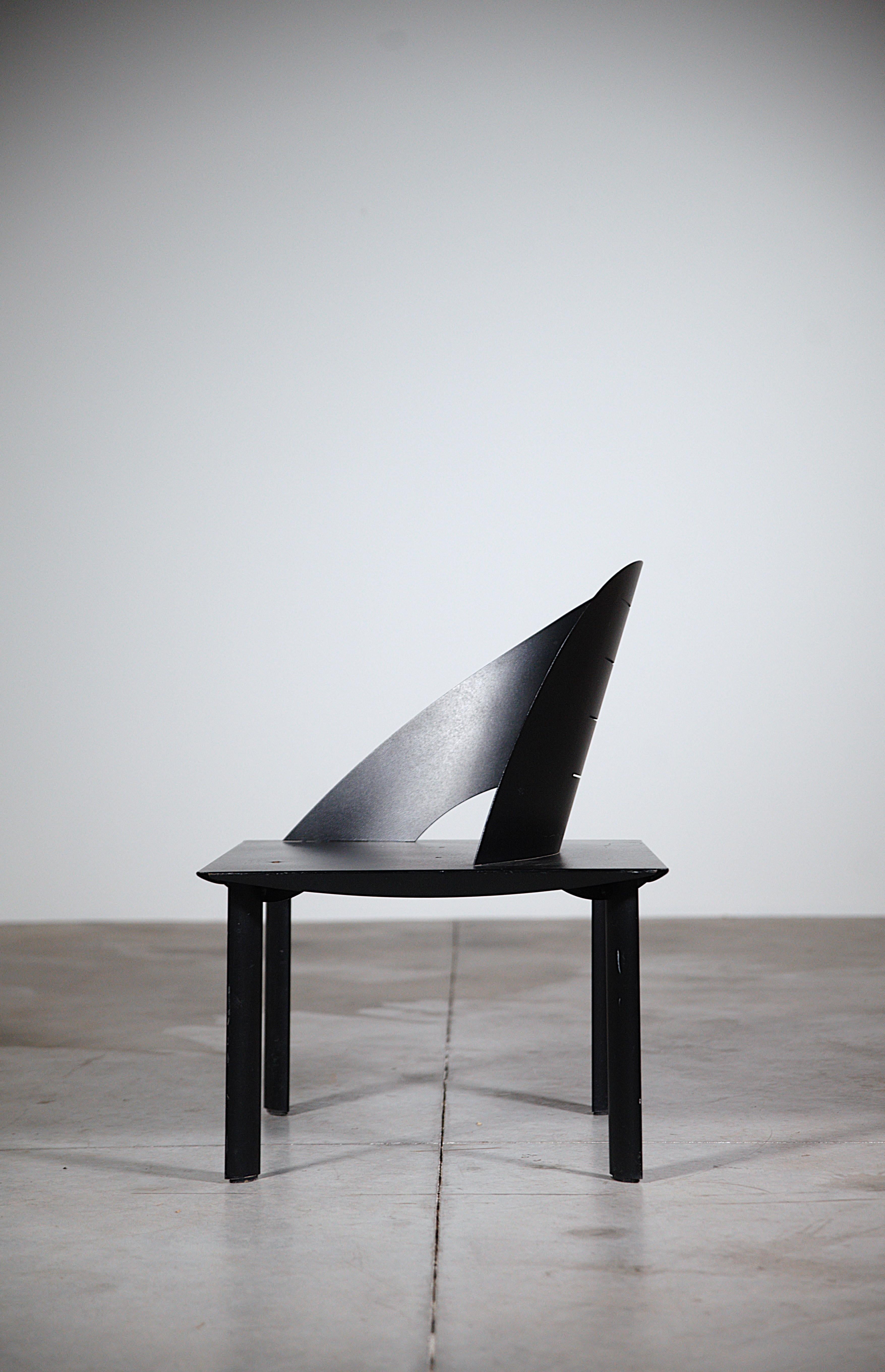 Silla de salón radical de Patrice Bonneau Francia Años 80 finales del siglo XX en venta