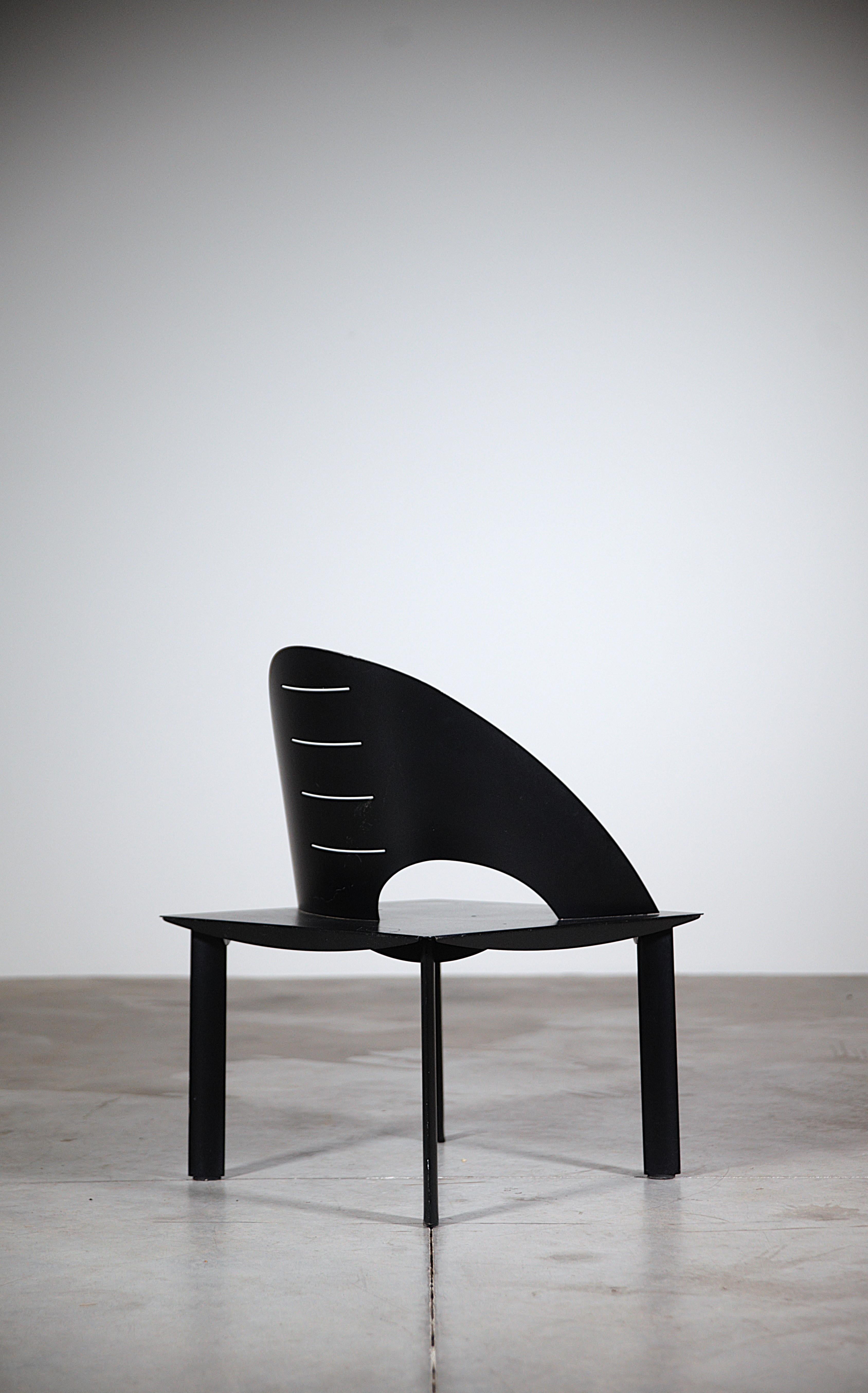 Silla de salón radical de Patrice Bonneau Francia Años 80 en venta 1