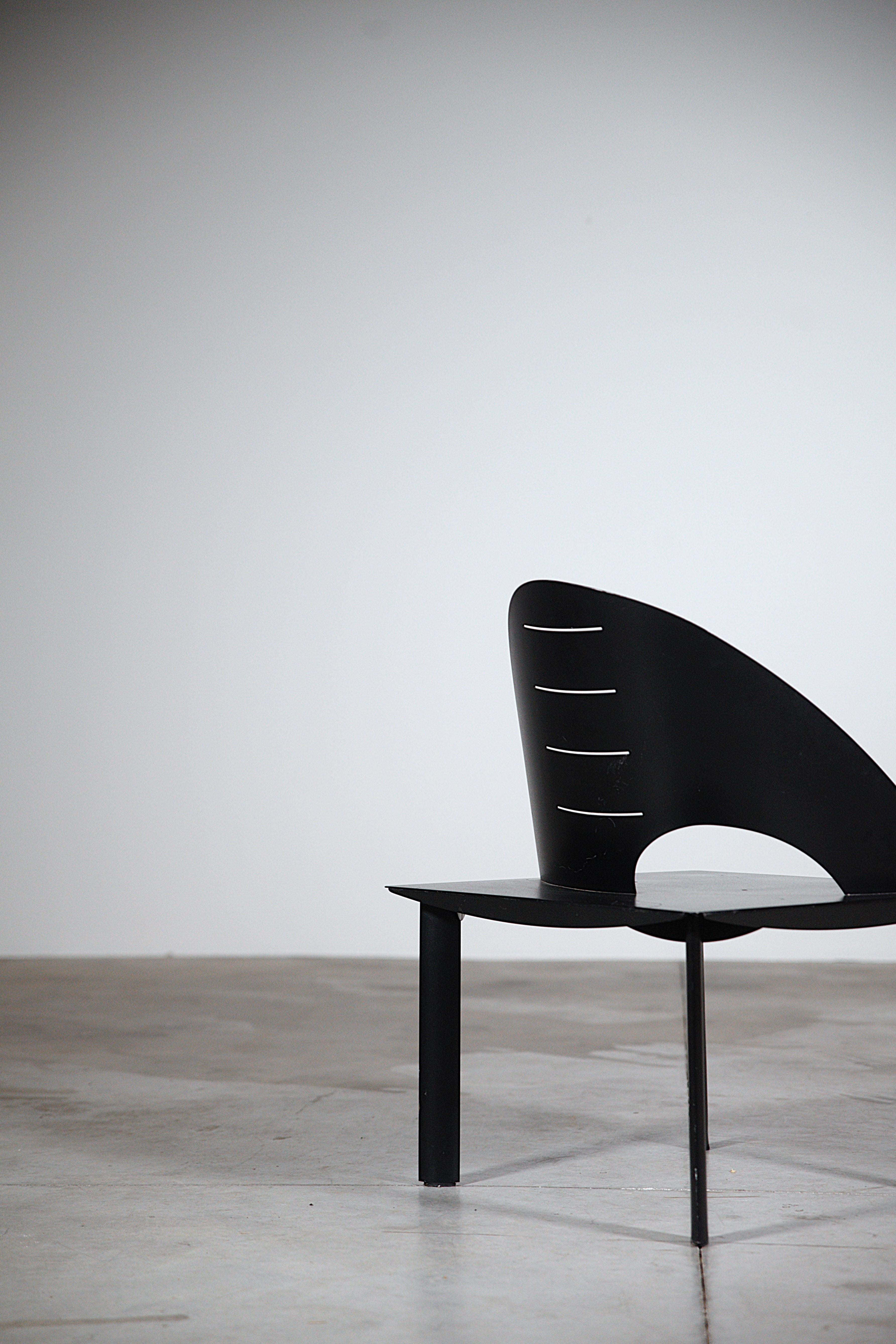Silla de salón radical de Patrice Bonneau Francia Años 80 en venta 2