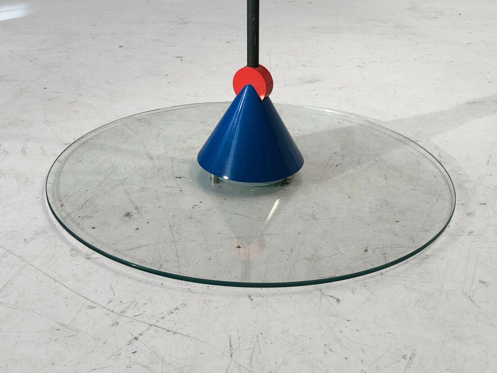A RADICAL MINIMAL POST-MODERN Ceiling Light by VERRE LUMIERE, France 1980  For Sale 5