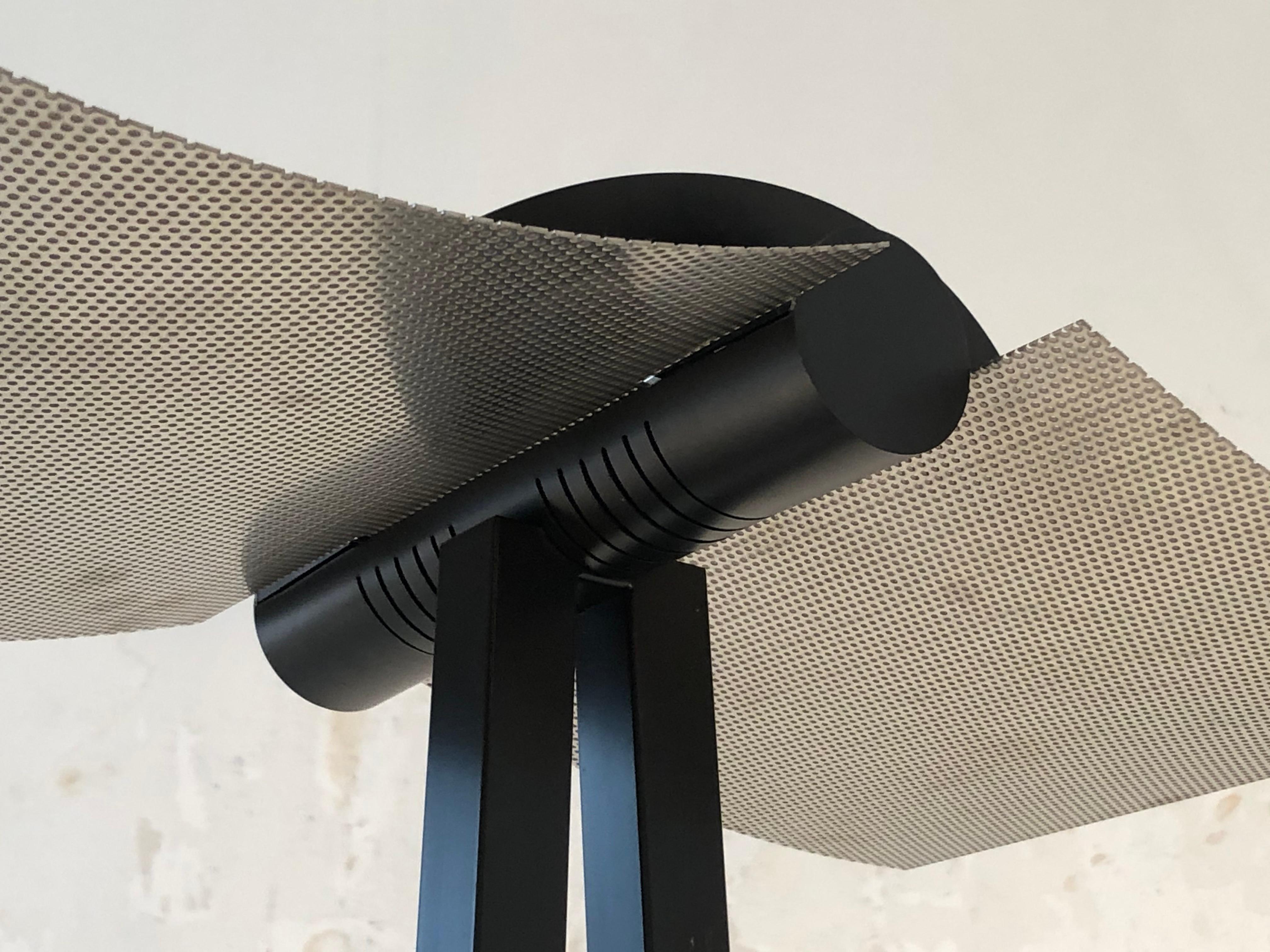 Lampadaire RADICAL Minimal POST-MODERN de VERRE LUMIERE, France 1980 en vente 1