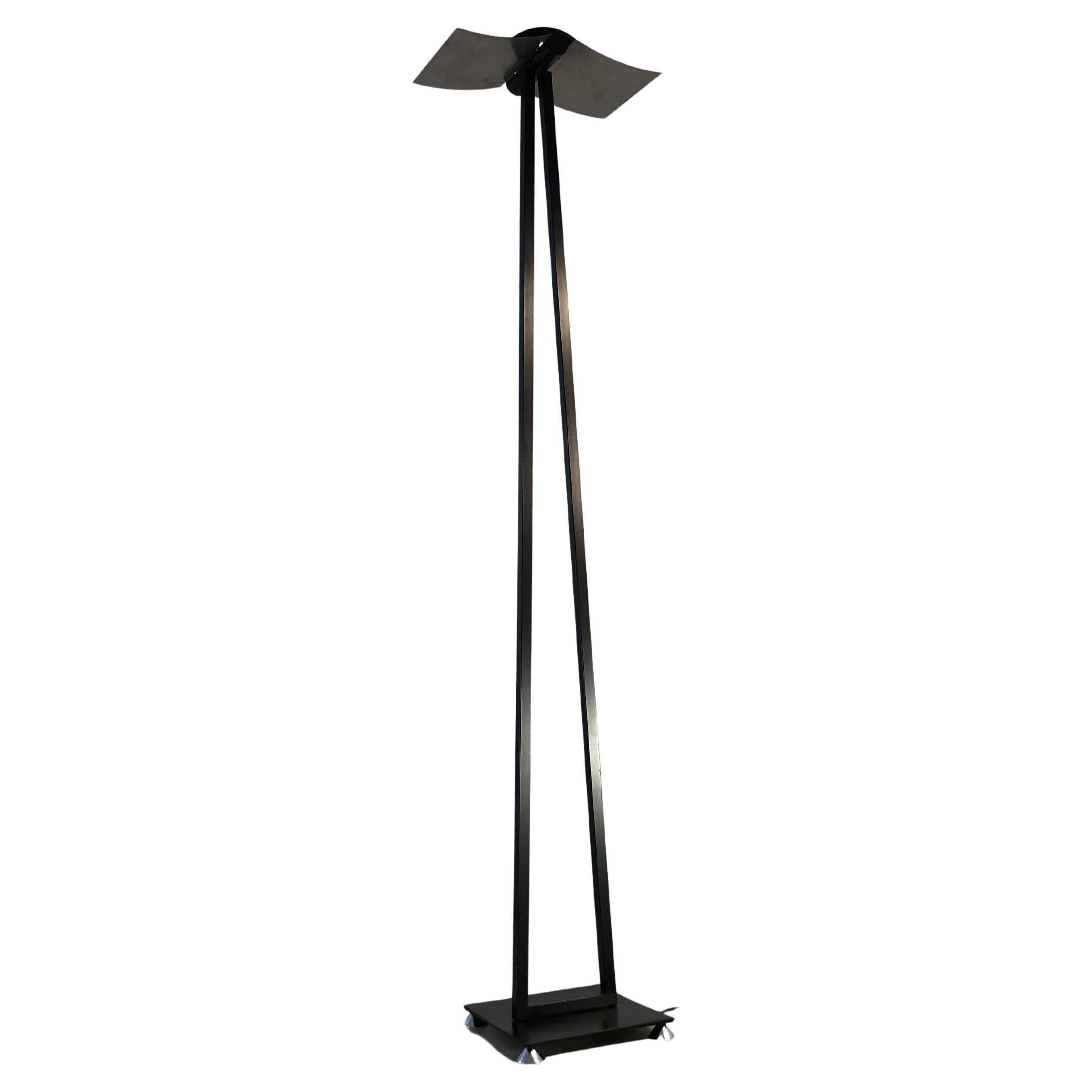 Lampadaire RADICAL Minimal POST-MODERN de VERRE LUMIERE, France 1980 en vente