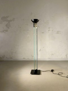 A RADICAL POST-MODERN FLOOR LAMP by MAX BAGUARA, ed. LAMPERTI, Italy 1980