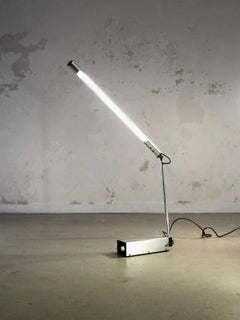 A RADICAL POST-MODERN Neon TABLE or DESK LAMP by GERALD ABRAMOVITZ, England 1970