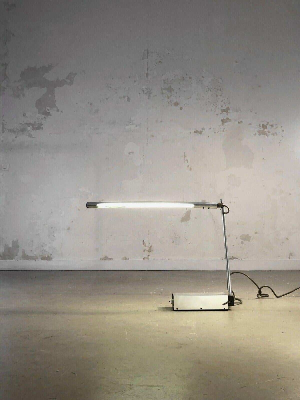 Post-Modern A RADICAL POST-MODERN Neon TABLE or DESK LAMP by GERALD ABRAMOVITZ, England 1970 For Sale