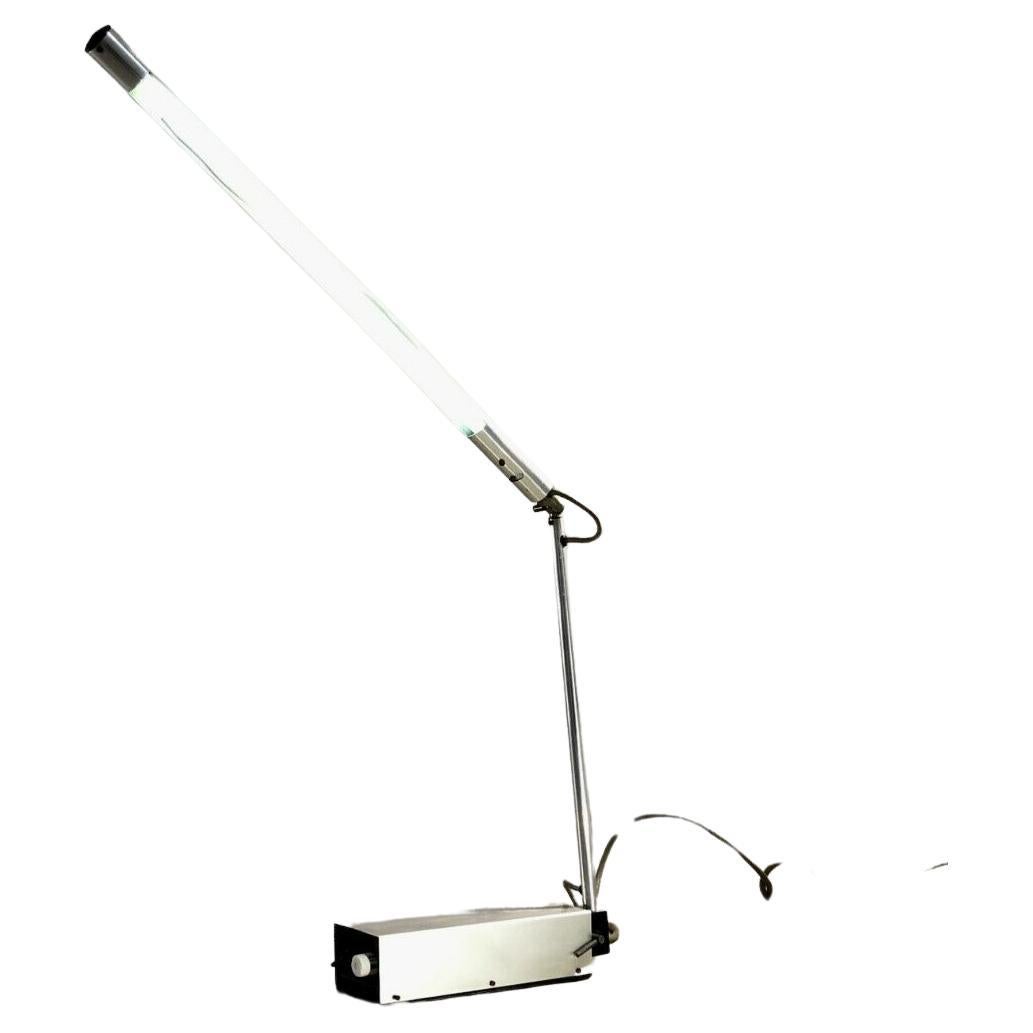 A RADICAL POST-MODERN Neon TABLE or DESK LAMP by GERALD ABRAMOVITZ, England 1970 For Sale