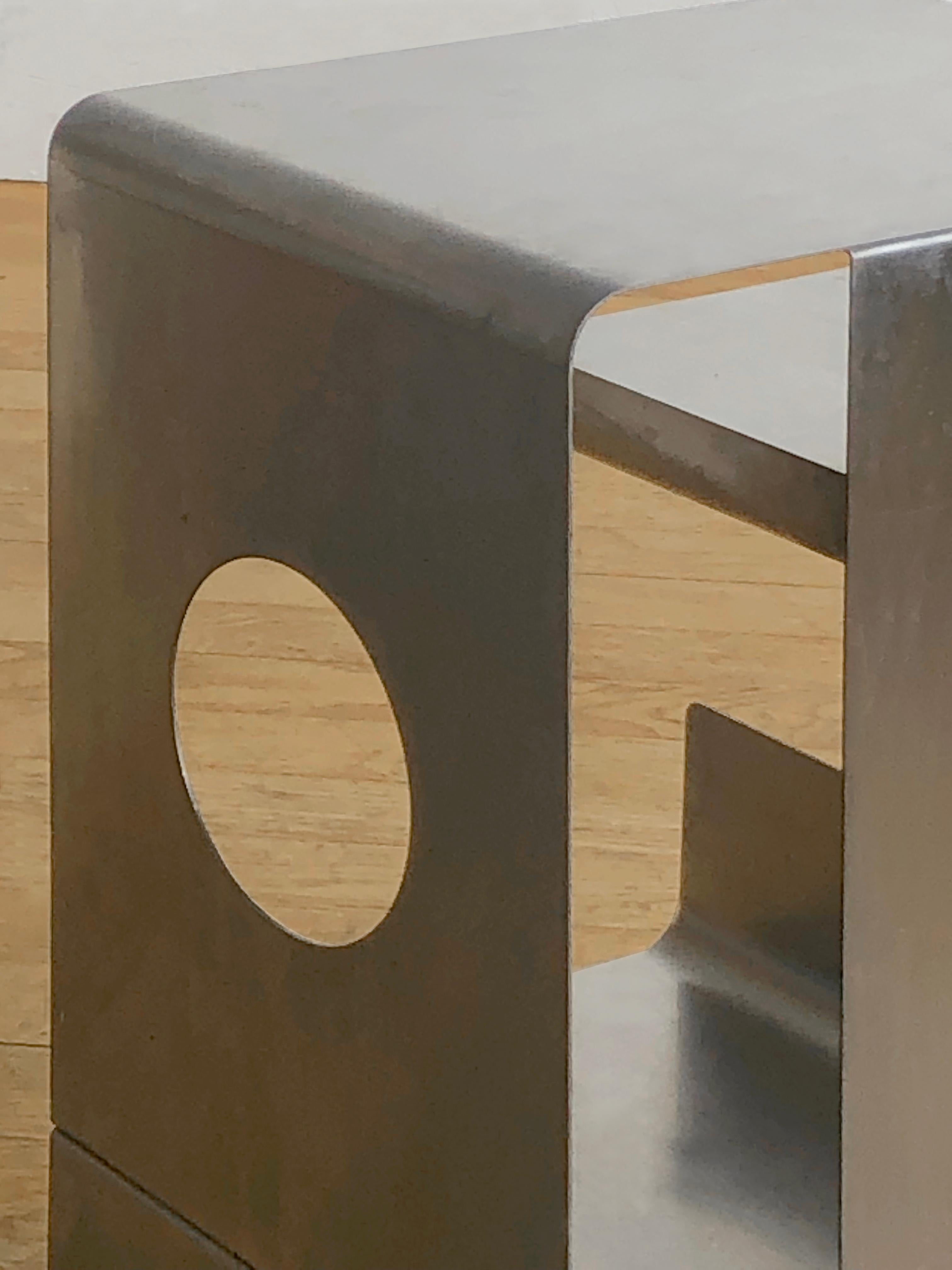 Space Age A RADICAL POST-MODERN SIDE TABLE by FRANCOIS MONNET for KAPPA, France 1970 For Sale