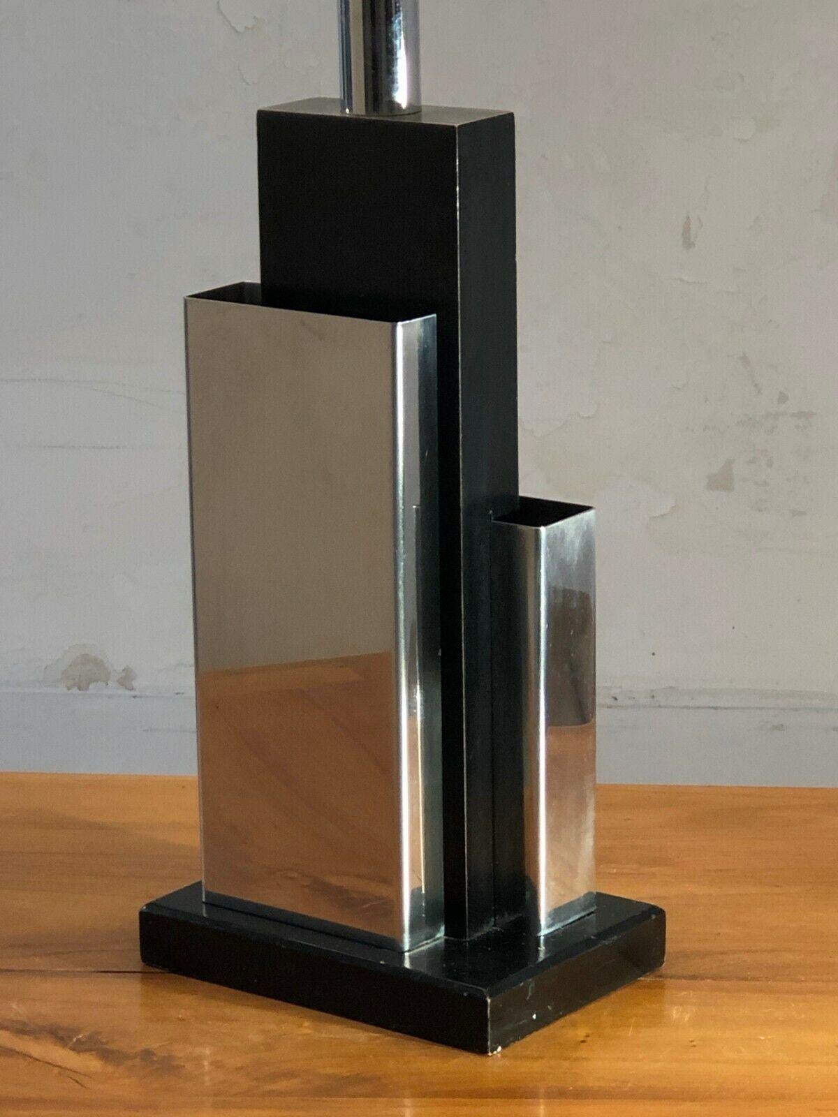 A RADICAL POST-MODERN TABLE LAMP, in the style of WILLY RIZZO, France 1970 For Sale 3